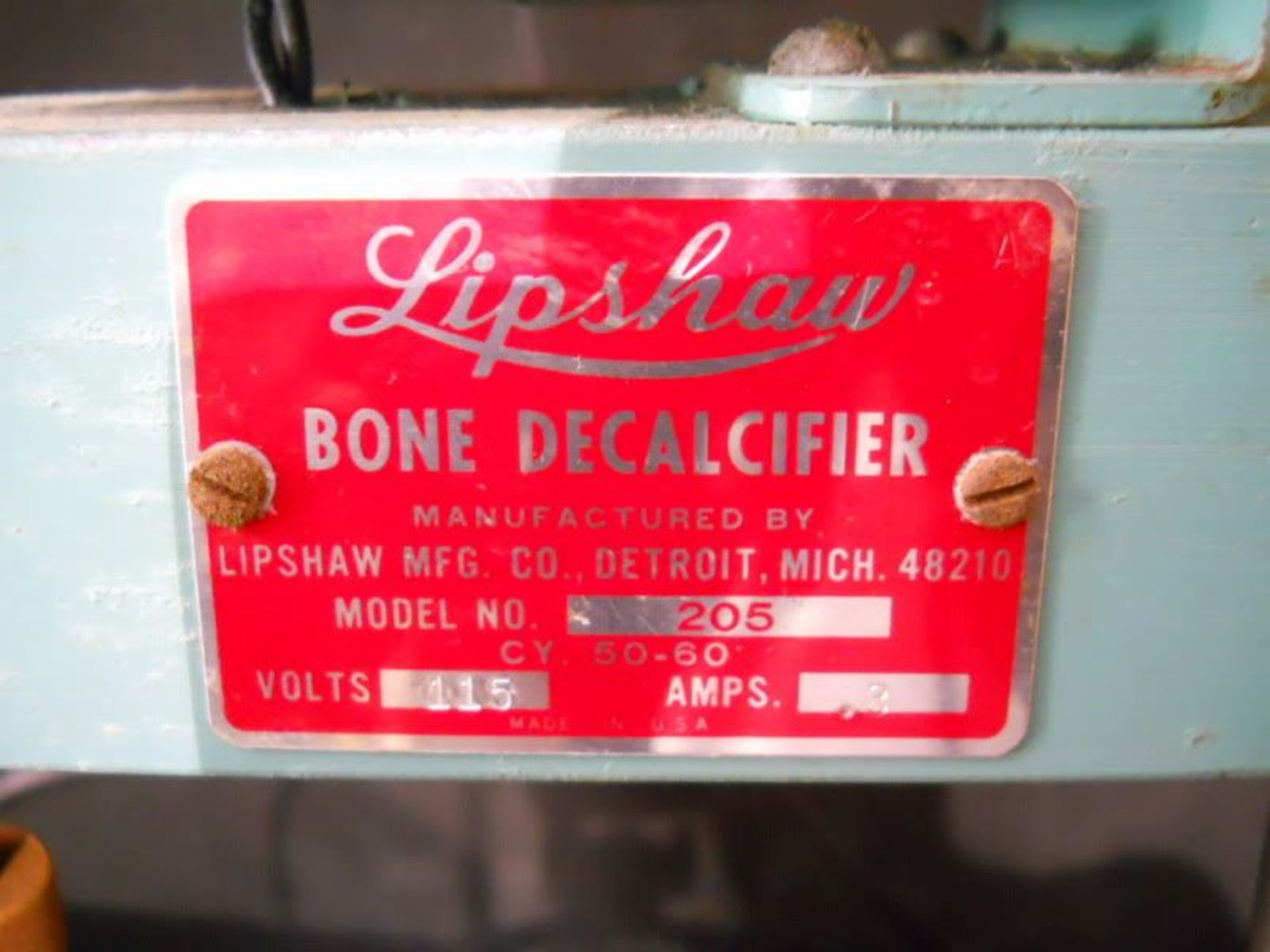 Lipshaw Bone Decalcifier Model 205, Qty 1, 221121773917 - Image 4 of 6