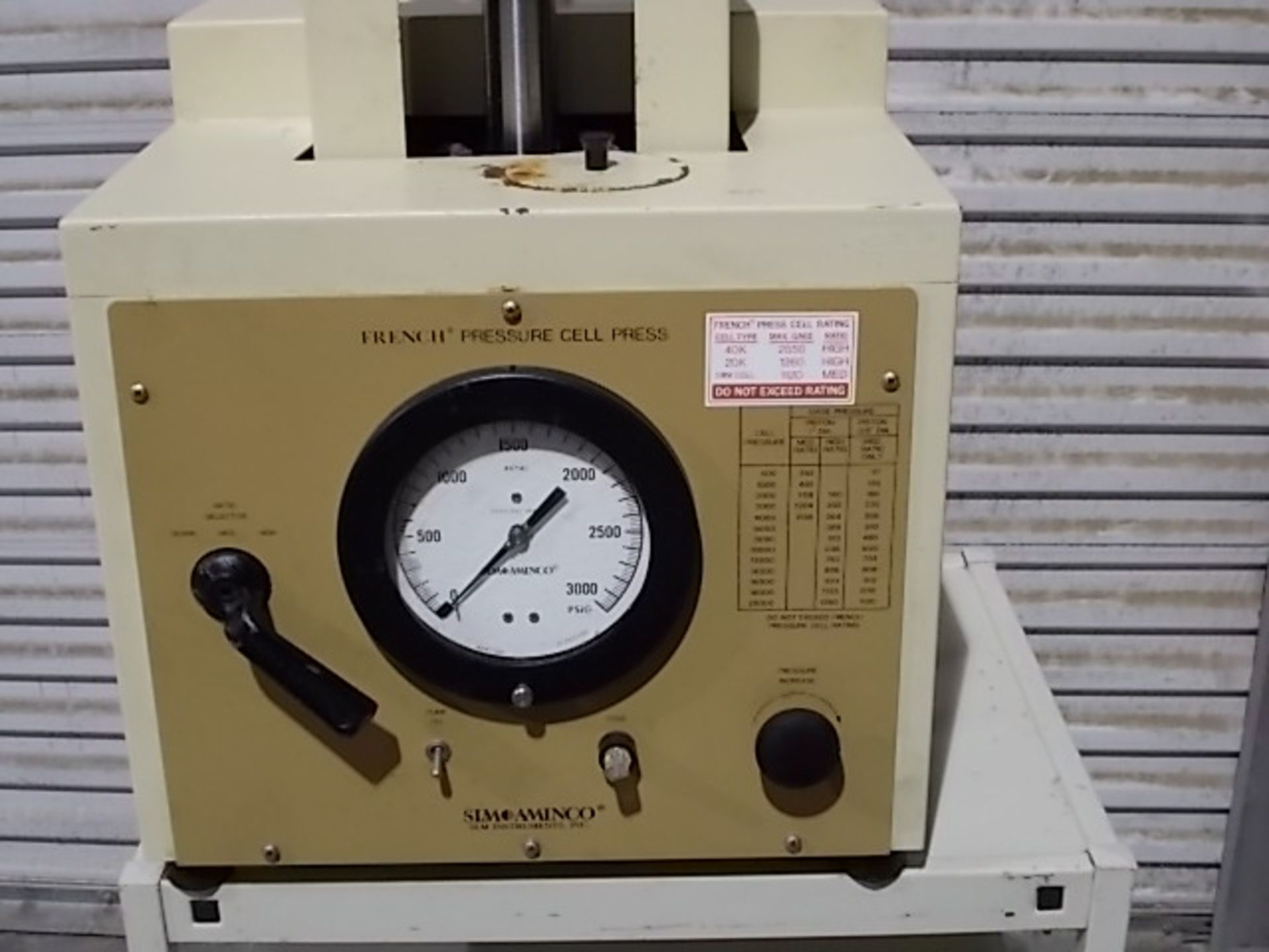 SLM Aminco French Pressure Cell Press Model FA-078, Qty 1, 321462158502 - Image 2 of 20