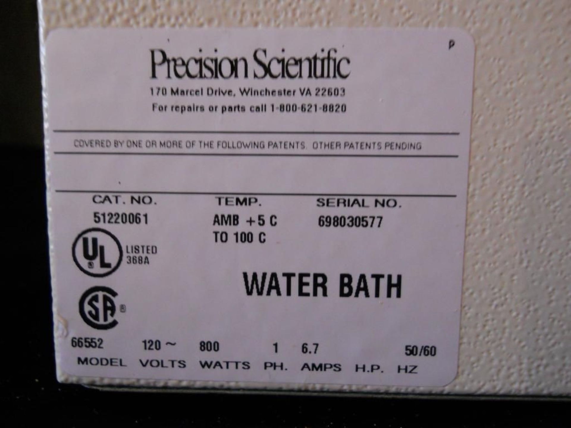 Precision Scientific 180 Series Dual Water Bath Model 66552 (Cat No 51220061), Qty 1, 330876873937 - Image 4 of 6