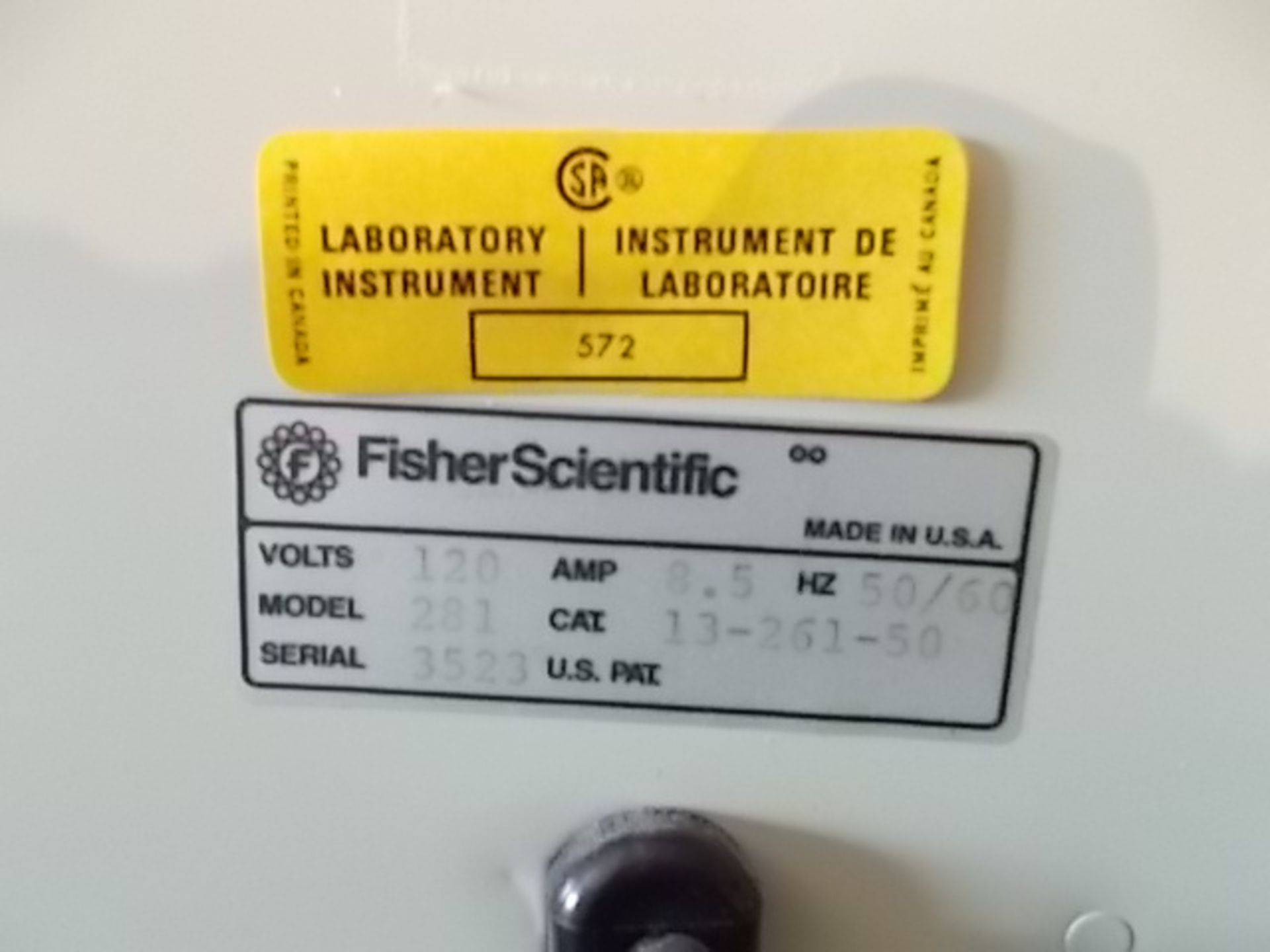 Fisher Scientific Model 281 Vacuum Oven, Qty 1, 321469034611 - Image 5 of 6