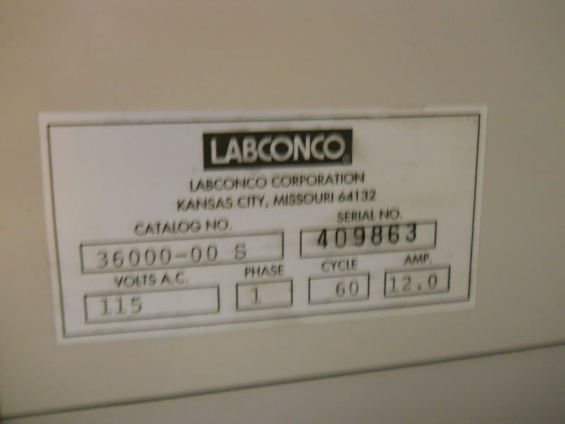 Labconco Purifier Clean Bench Cat 36000-00 S (Fume Exhaust Hood - 3600000S), Qty 1, 221183566464 - Image 4 of 11