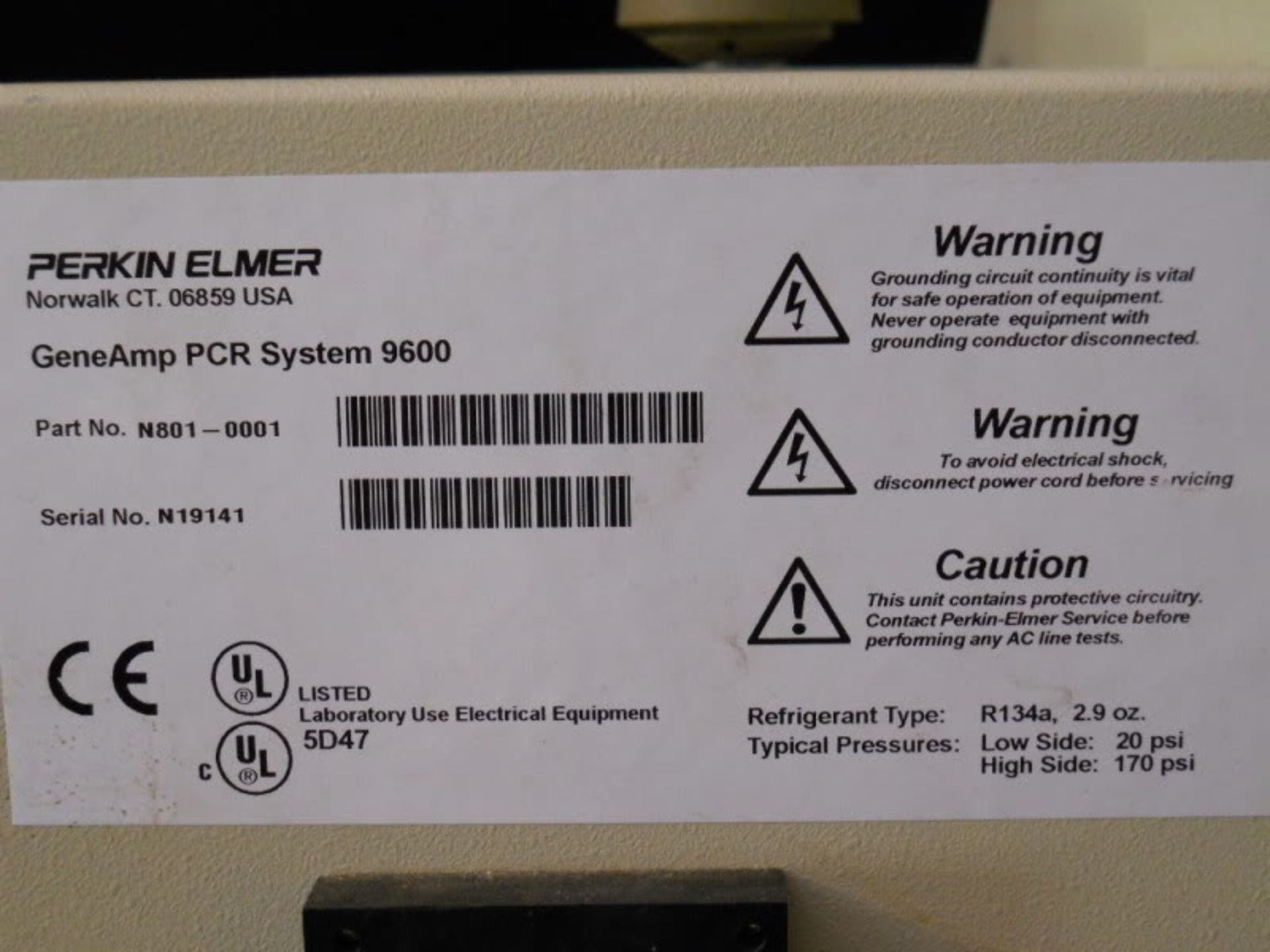 Perkin Elmer GeneAmp PCR System 9600 (D), Qty 1, 221038179154 - Image 11 of 12