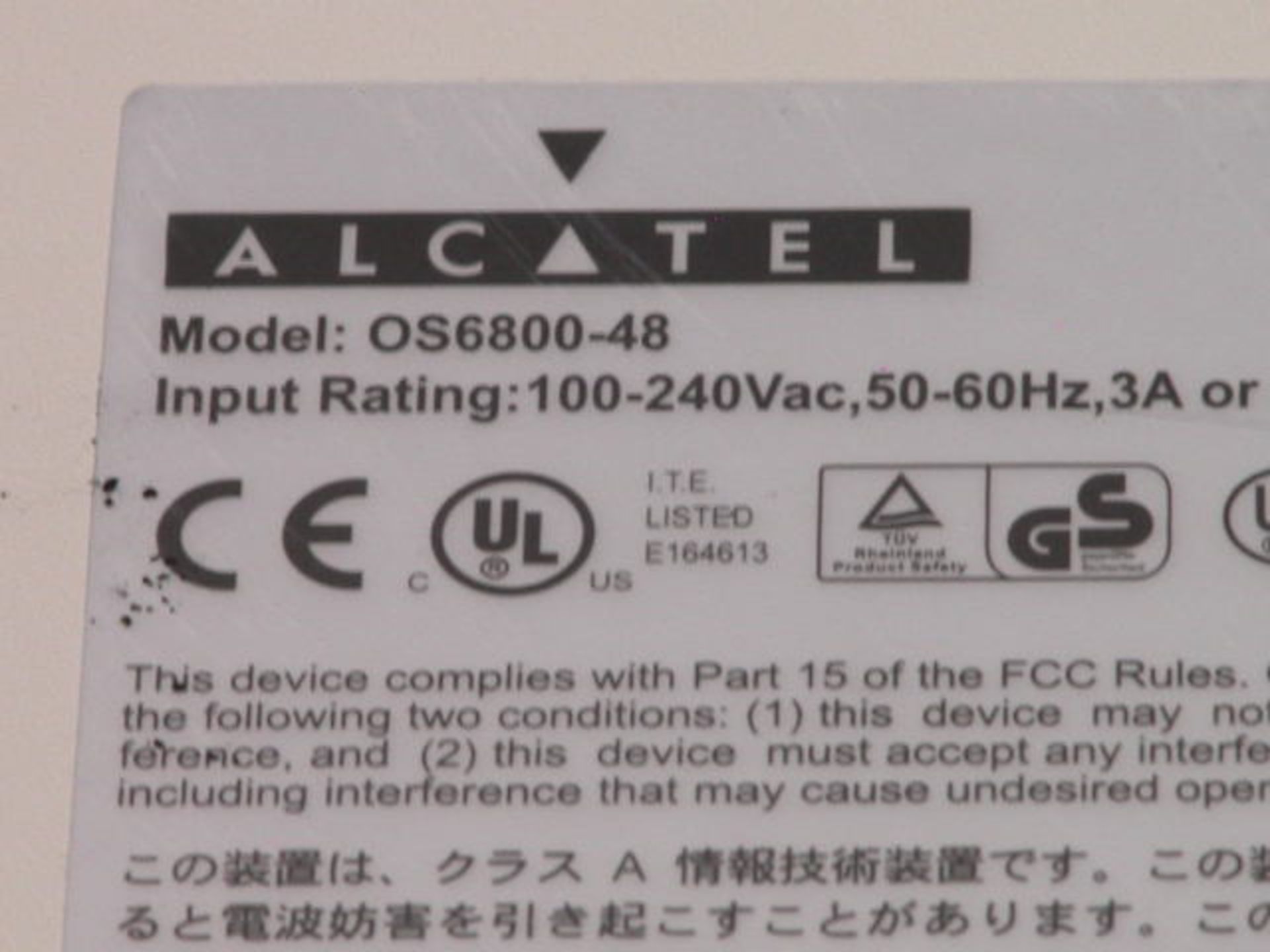 Alcatel Omniswitch 6800-48 SX Switch OS6800-48, Qty 1 , 331948533123 - Image 7 of 7