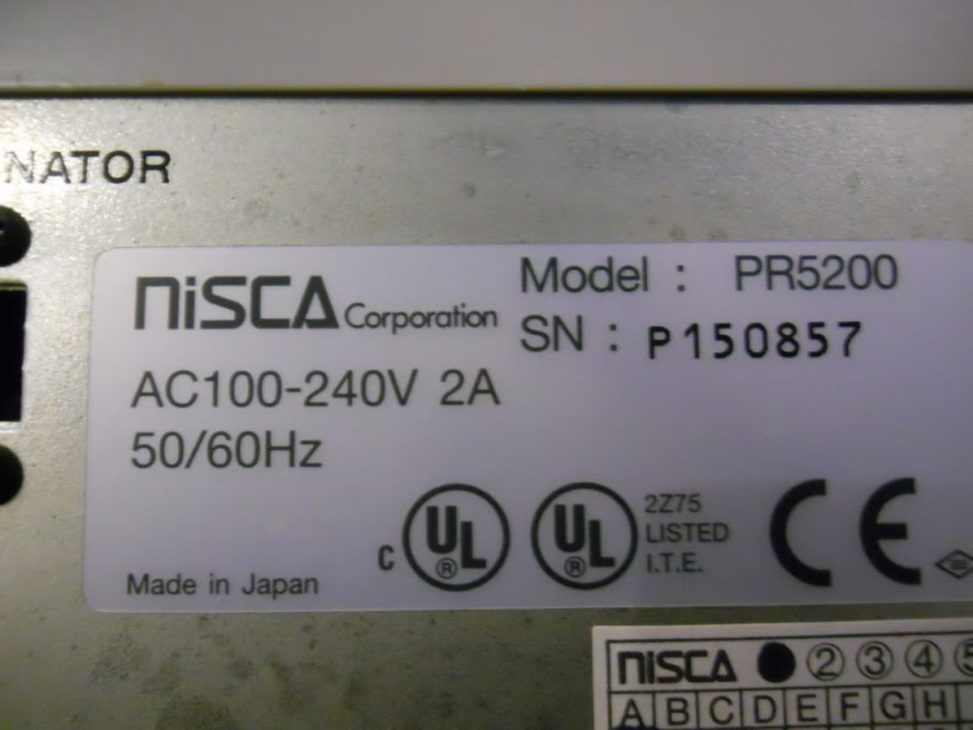 NISCA PR5200 ID Card Printer PR 52000, Qty 1 , 221177711033 - Image 3 of 6