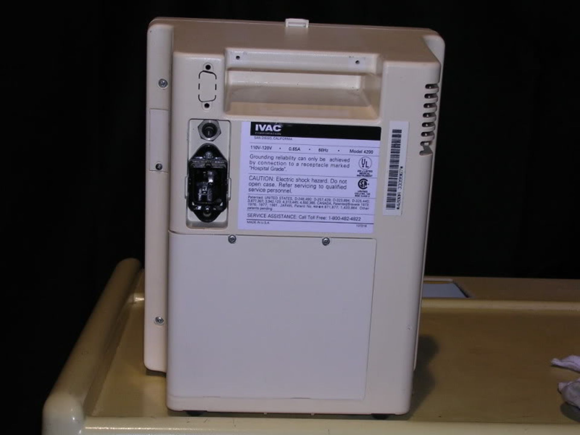 IVAC Model 4200A Vital Check Monitor **, Qty 1, 220759281186 - Image 4 of 6