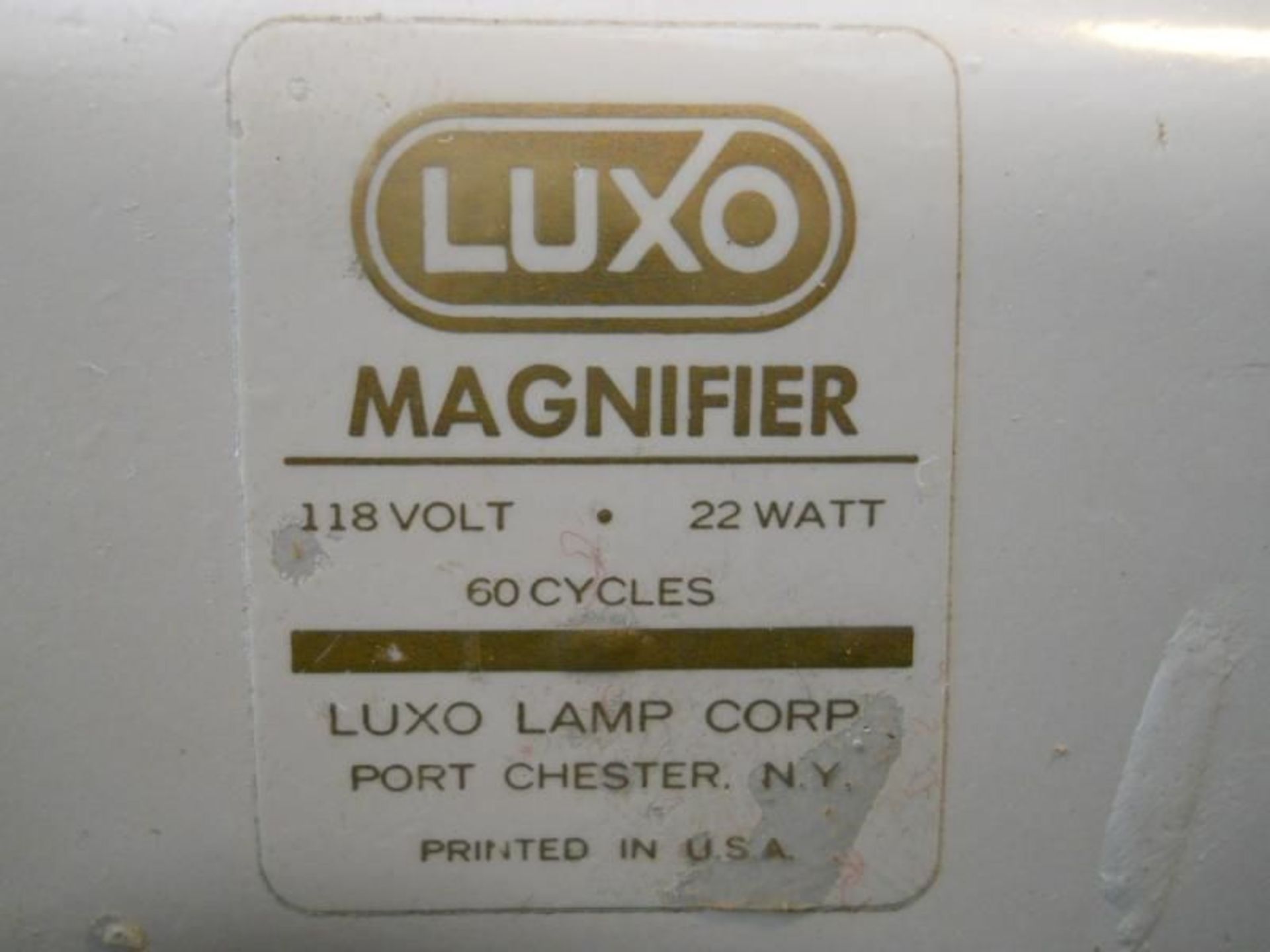 Luxo Magnifier 26" Inch Arm w/ Weighted Stand/Base, Qty 1, 221267292234 - Image 6 of 6