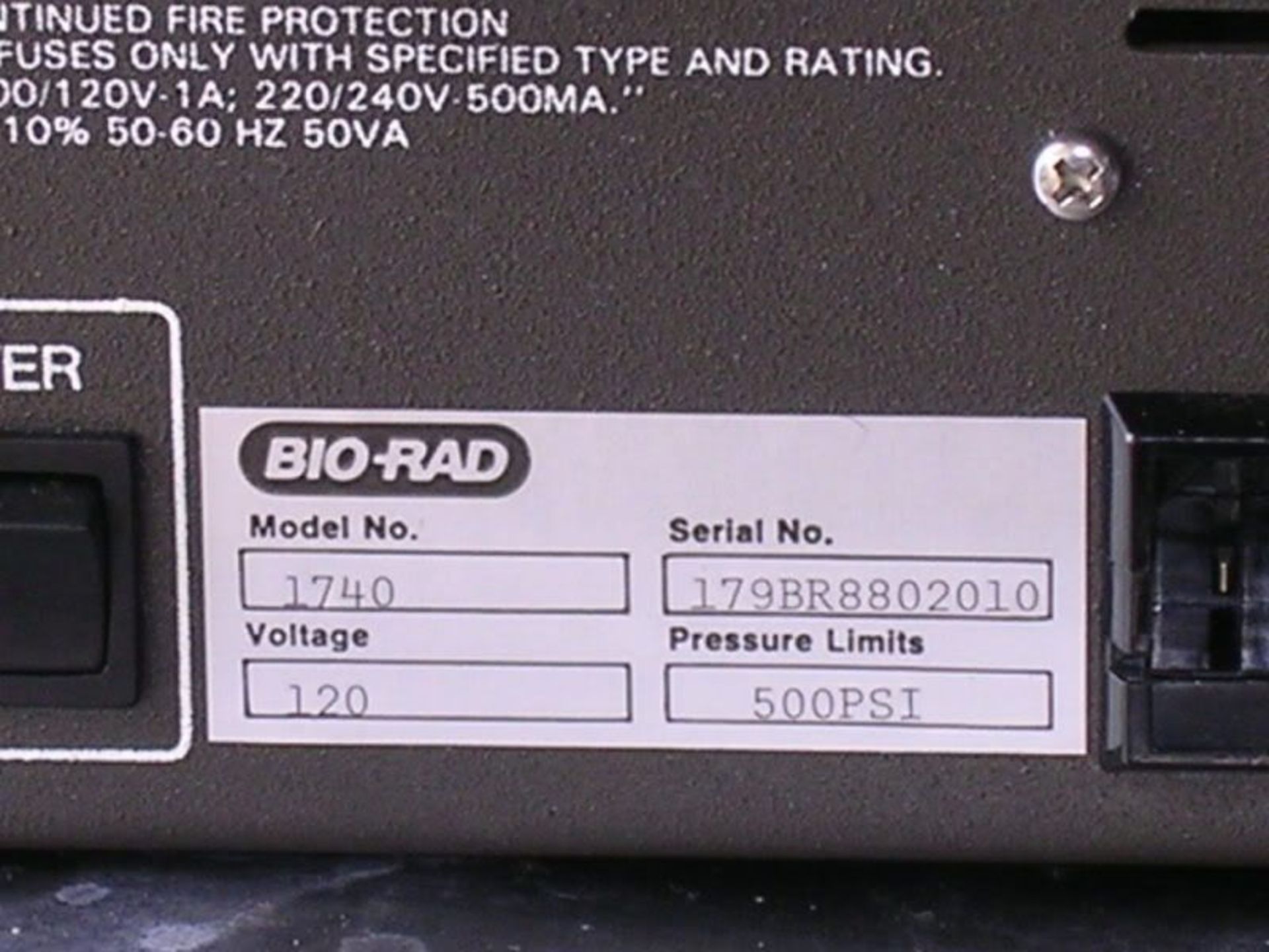 Bio-Rad 1740 UV/Vis Fixed Wavelength Digital Monitor, Qty 1, 222227663877 - Image 4 of 8