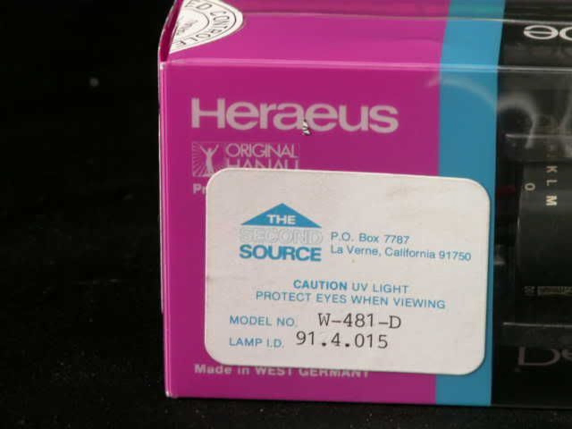 NEW Spectrophotometer Deuterium D2 Lamp Hereaus Hanau DO 902, Qty 1, 222138050840 - Image 2 of 4