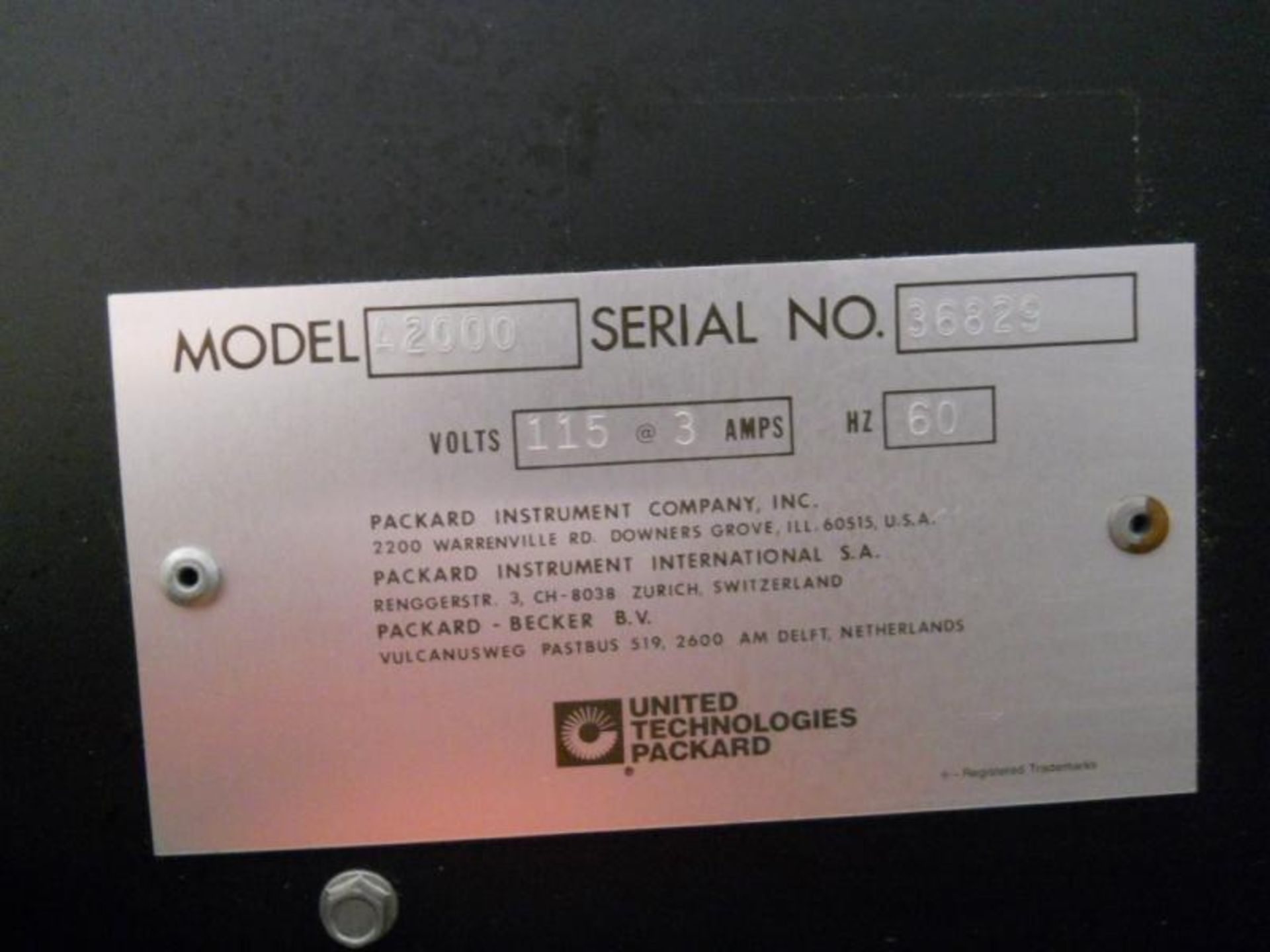 Packard Tri-Carb Liquid Scintillation Analyzer Model 2000CA, Qty 1, 321135789394 - Image 17 of 17