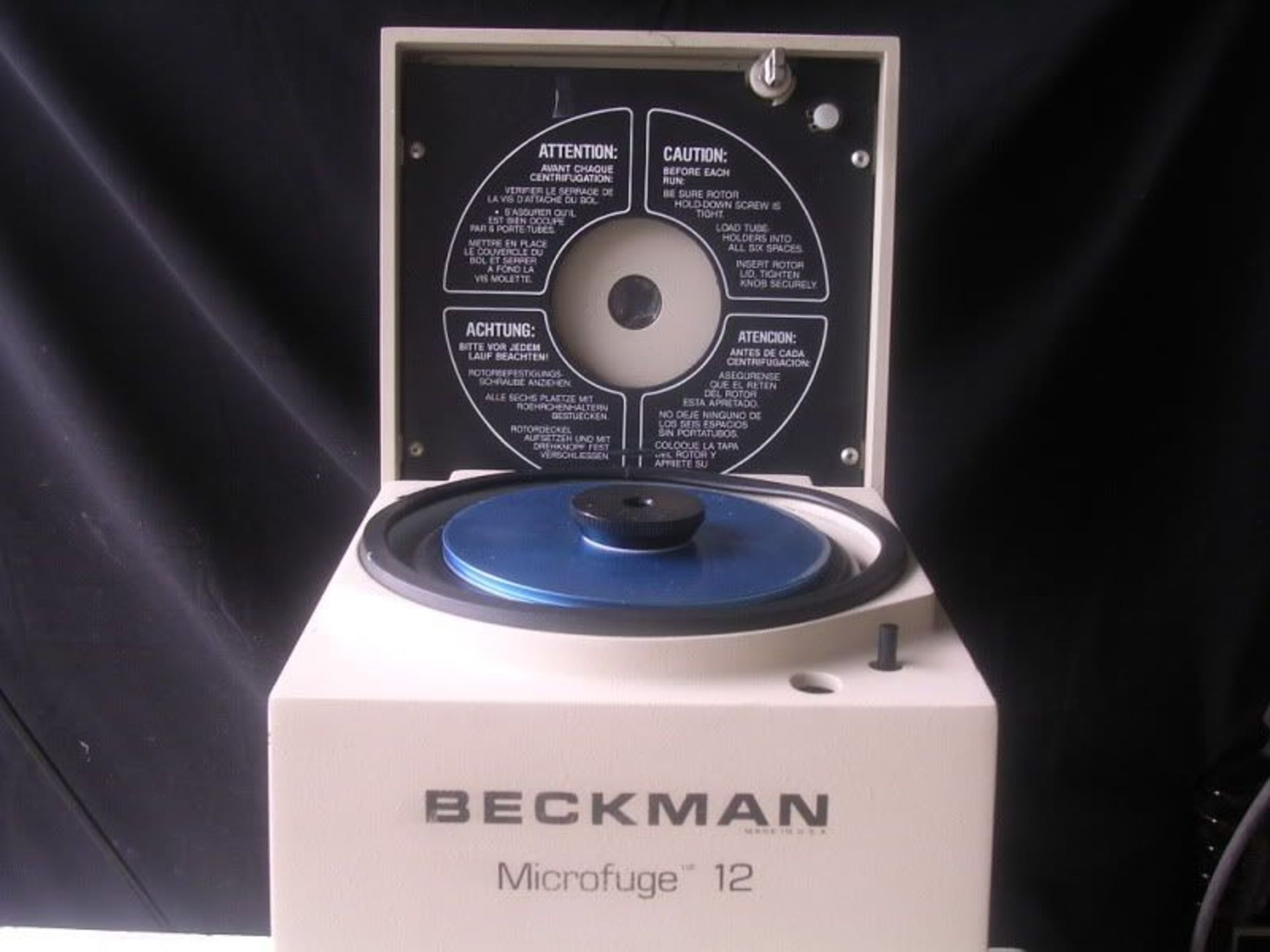 Beckman, Microfuge 12 Centrifuge w/ 60 Place 1-93 Rotor, Qty 1, 331263975502 - Image 5 of 8