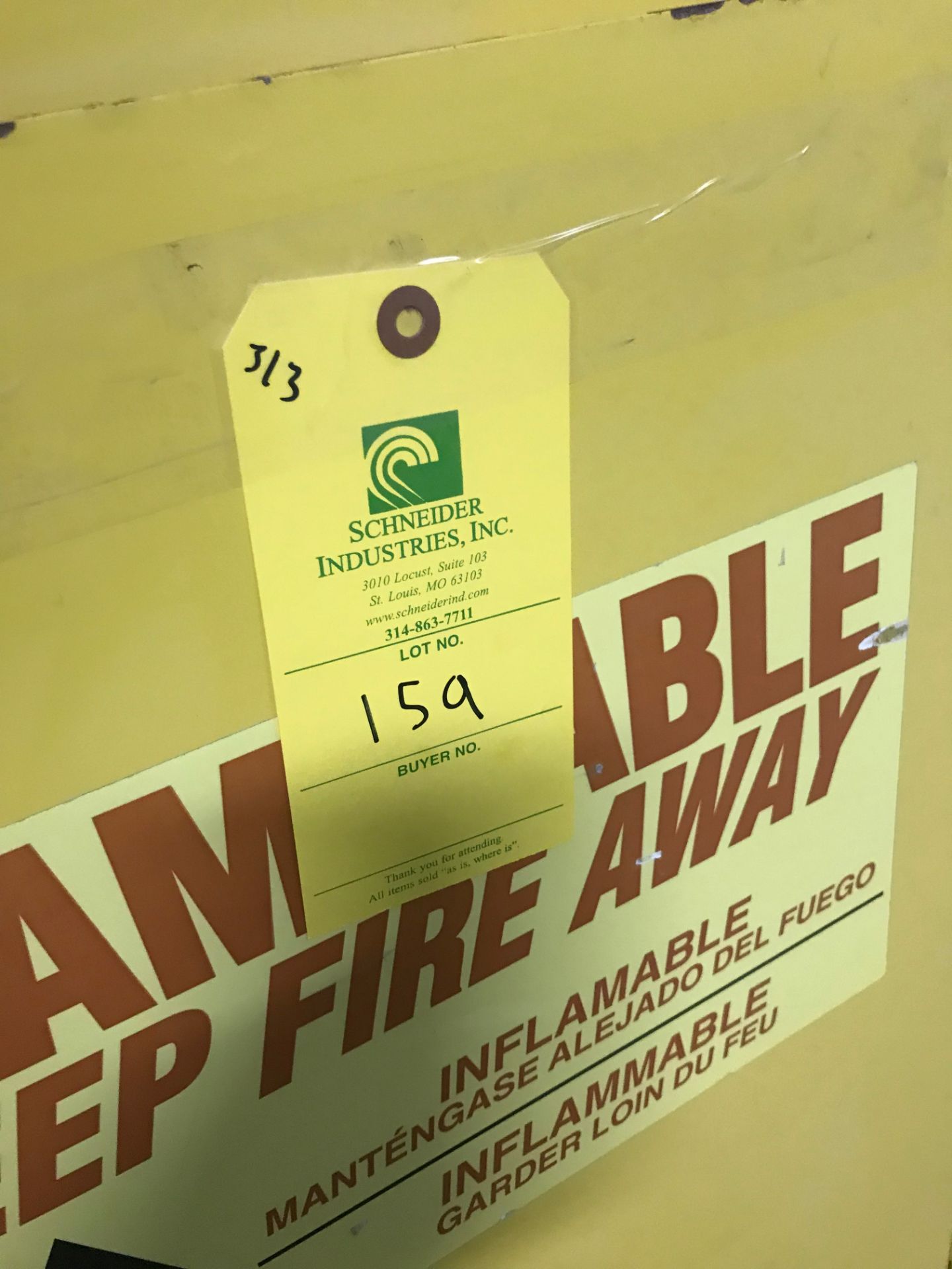 (3) Flammable Safety Cabinets: (2) 43 in tall x 45 in wide x 18 in deep; (1) 66 in tall x 2 ft - Image 4 of 4