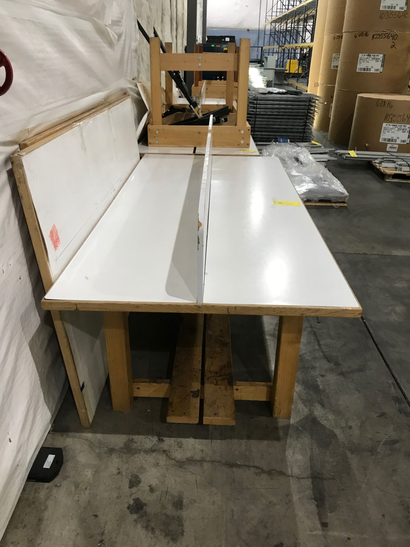 (4) Tables, 8 ft long x 44 in wide x 29 in tall, Removal Fee: $30 - Image 4 of 5