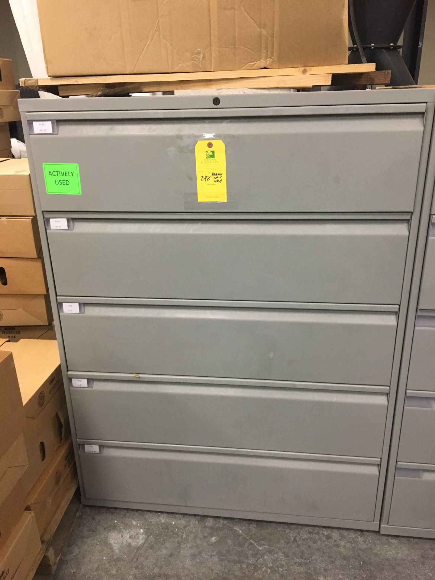 Storage Cabinet, No Contents, Removal Fee: $20