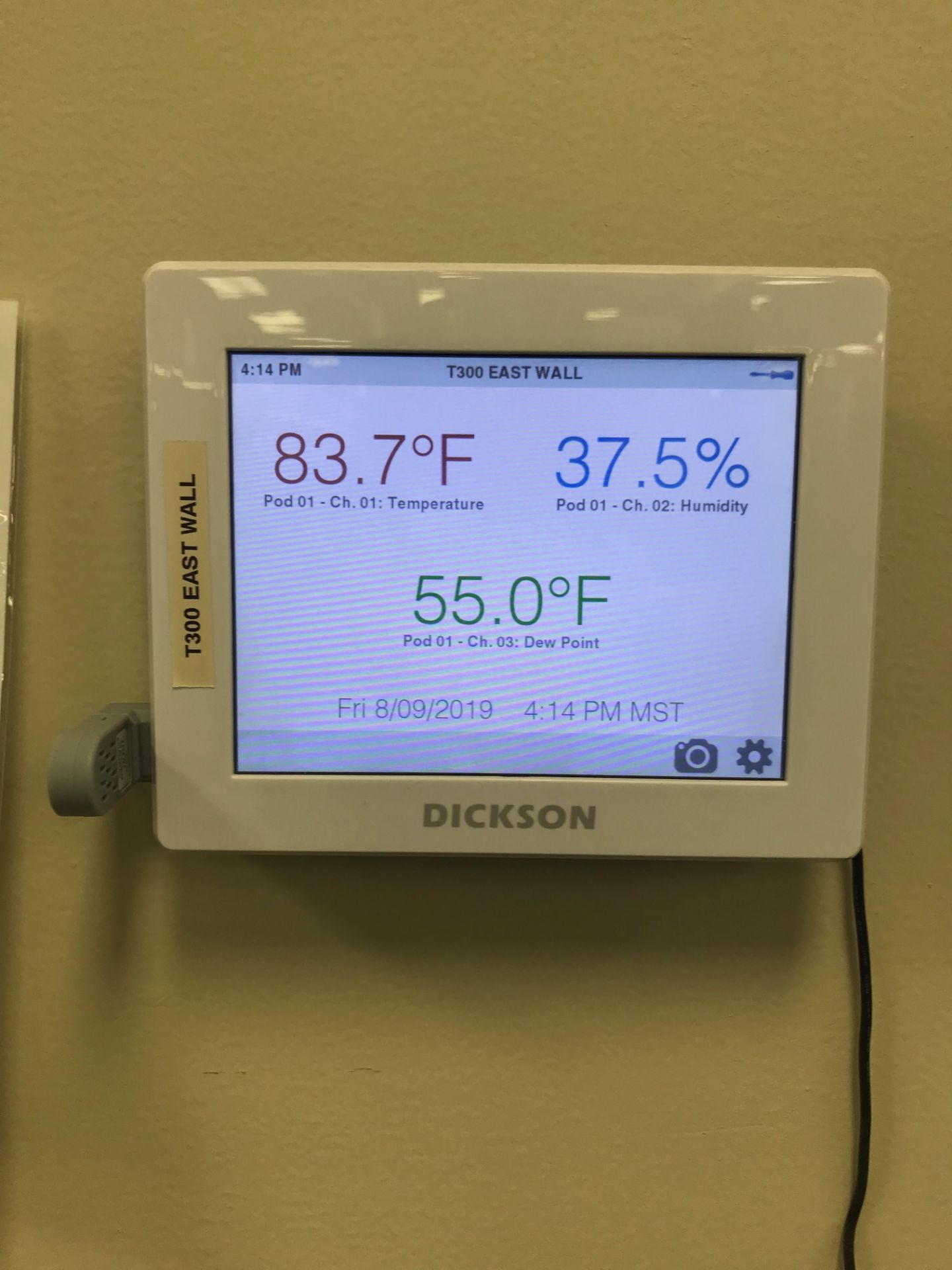 (9) Dickson Temperature and Humidity Data Loggers, Removal Fee: $10