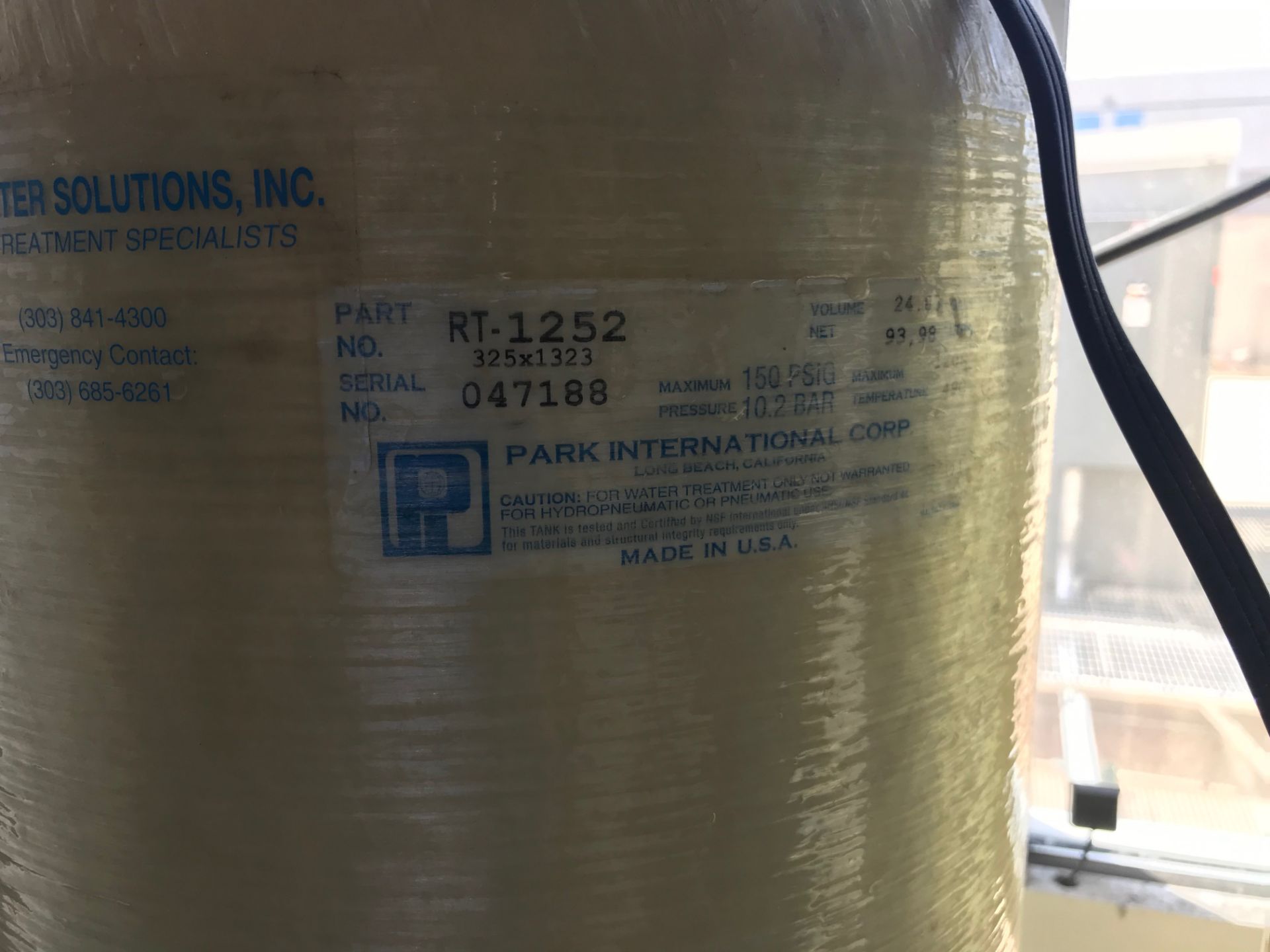 Pure Water Solutions Water Filtration System, Tank 3 ft diameter x 81 in tall, Lic# 2500294 - Image 4 of 11