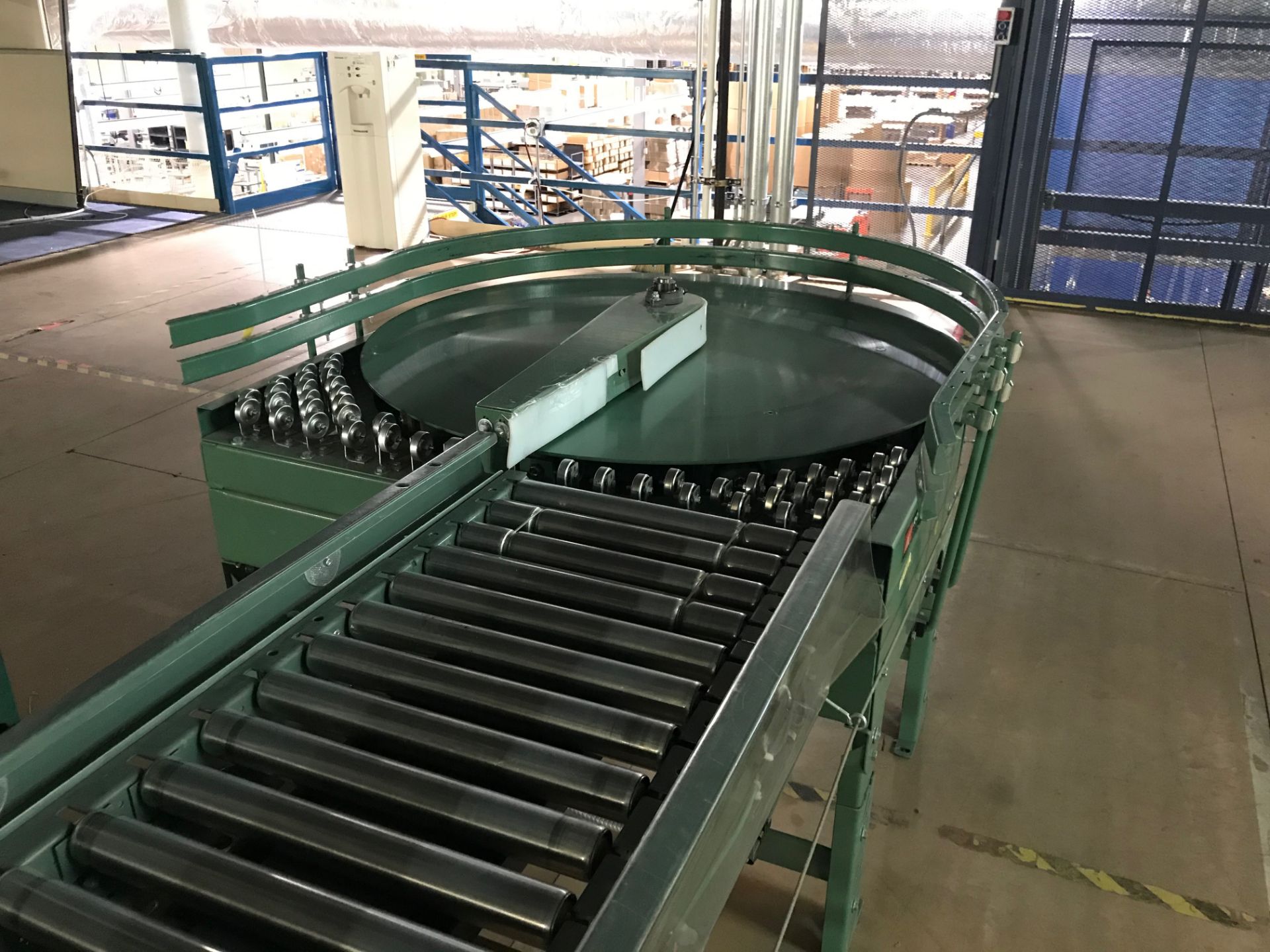 Conveyor Consiting of (2) Accumulation Tables, 4 ft Diameter, and (2) Hytrol Strait Conveyor with - Image 10 of 15