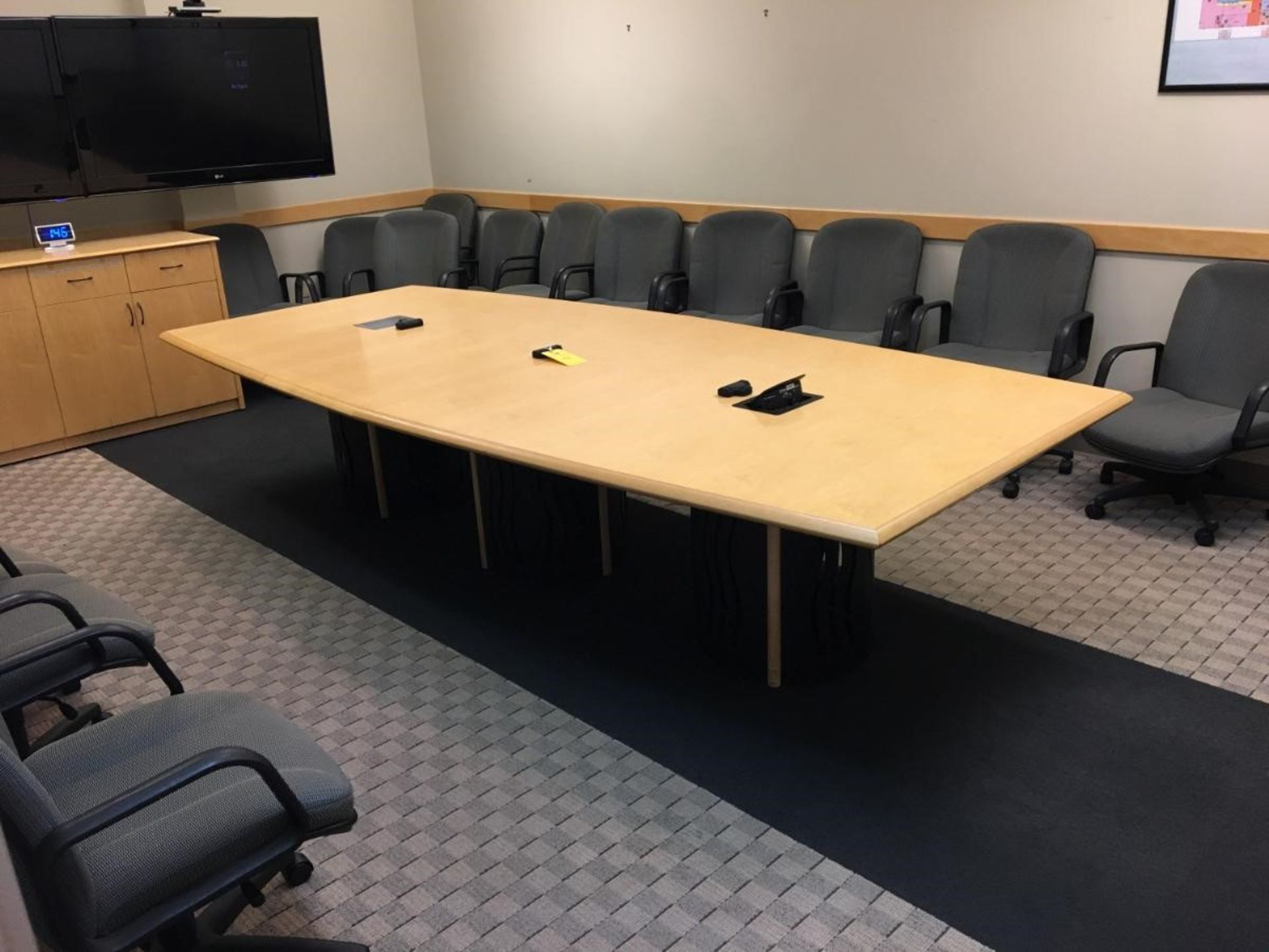 Conference Room Table, 11ft x 60” x 29”, Removal Fee: $20