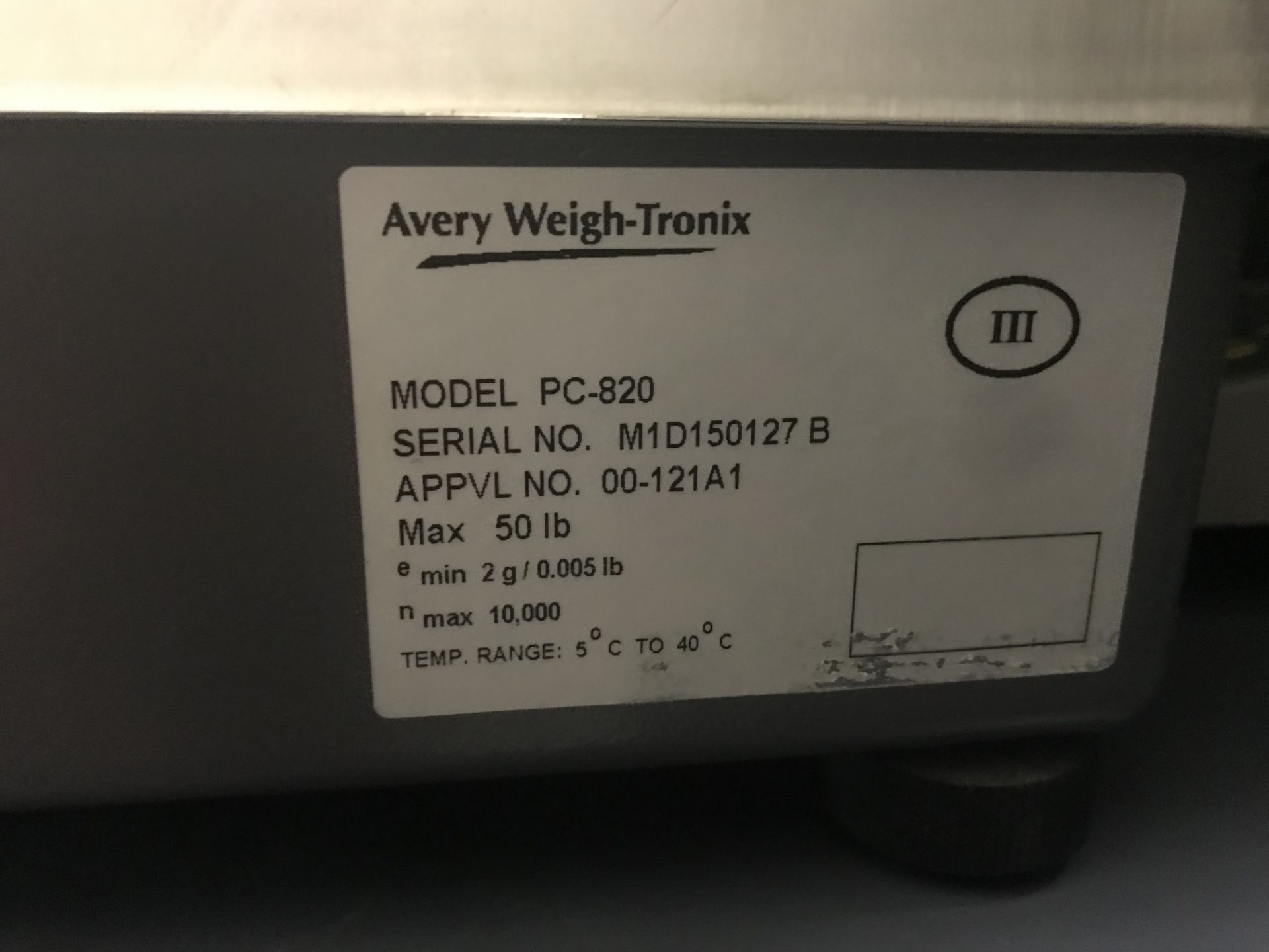 (2) Weigh-Tronix Scales,(1) Model# PC-802B-2; (1) Model# PC-820, Max Weight 50 lbs, 14 in long x - Image 2 of 4