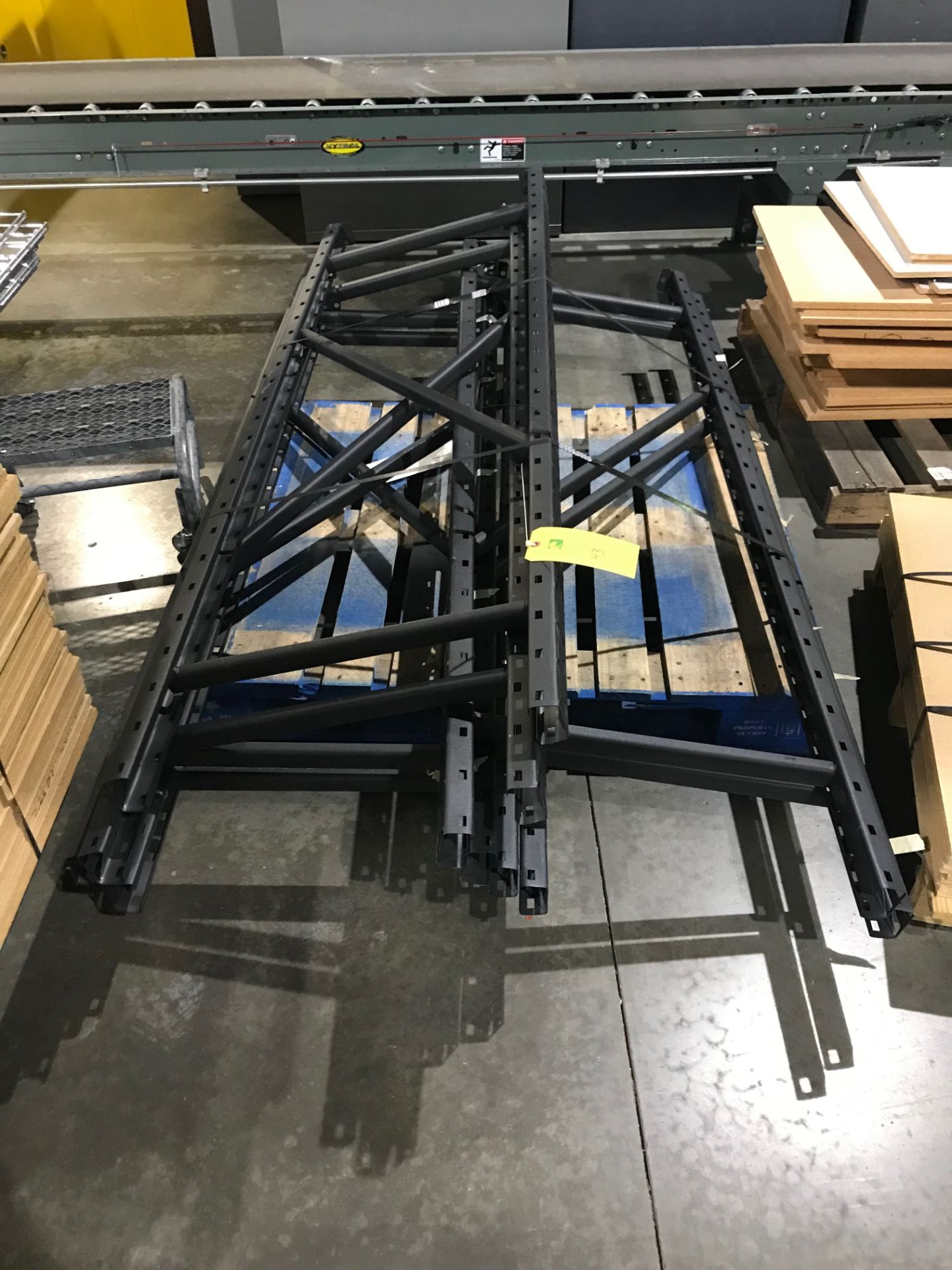 (6) Racking Uprights, 78 in tall x 2 ft wide, Removal Fee: $30