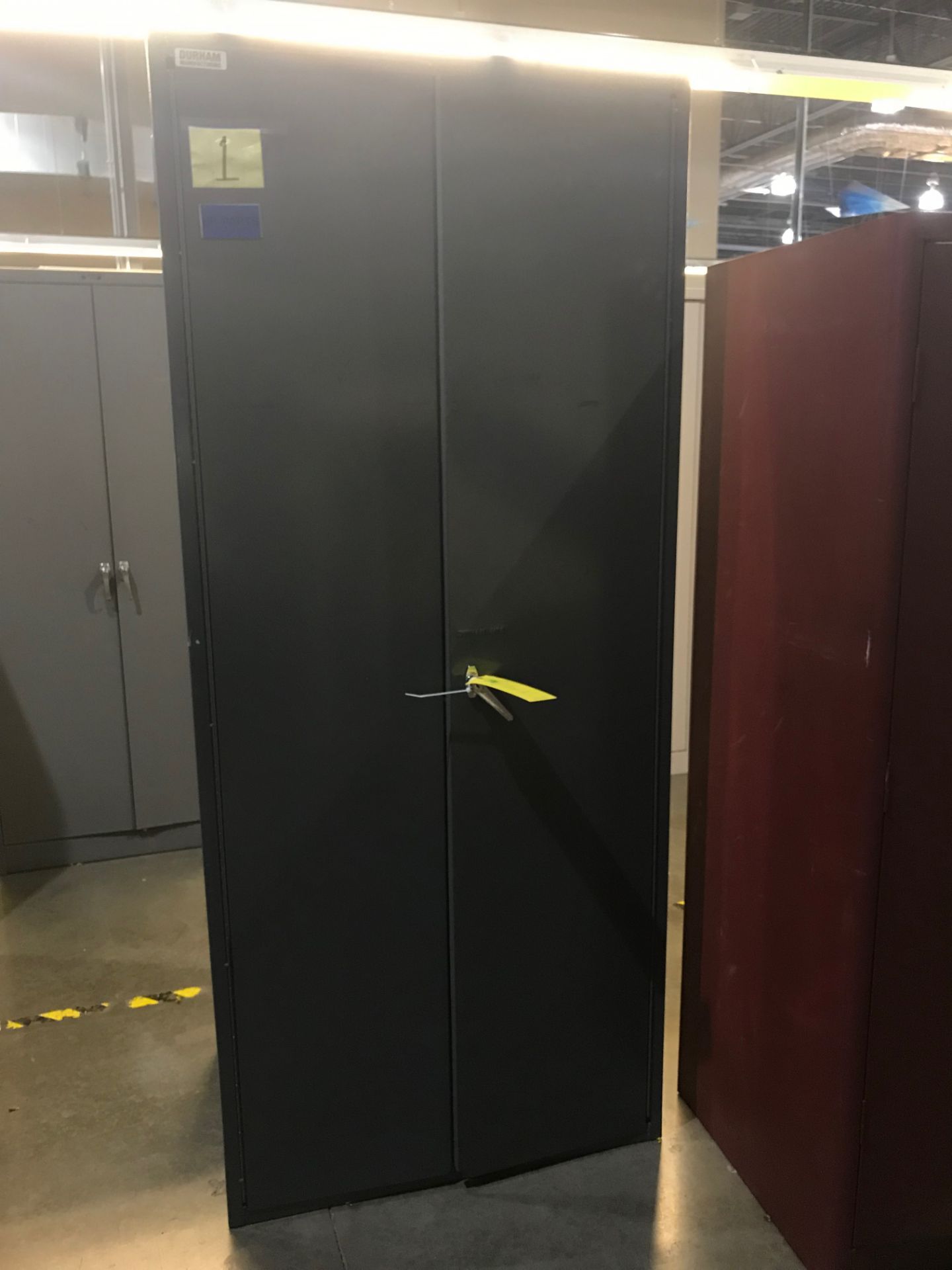 (2) Storage Cabinets: 7 ft tall x 3 ft wide x 2 ft , Removal Fee: $30