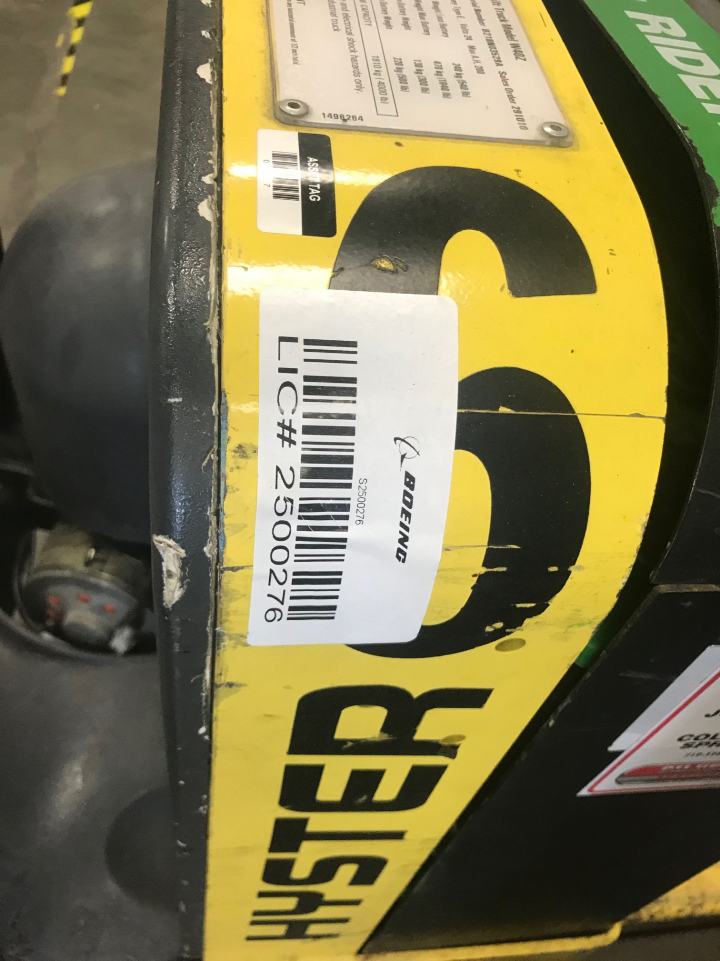 Hyster Electric Pallet Jack, LIC# 2500276, Removal Fee: $20 - Image 2 of 3