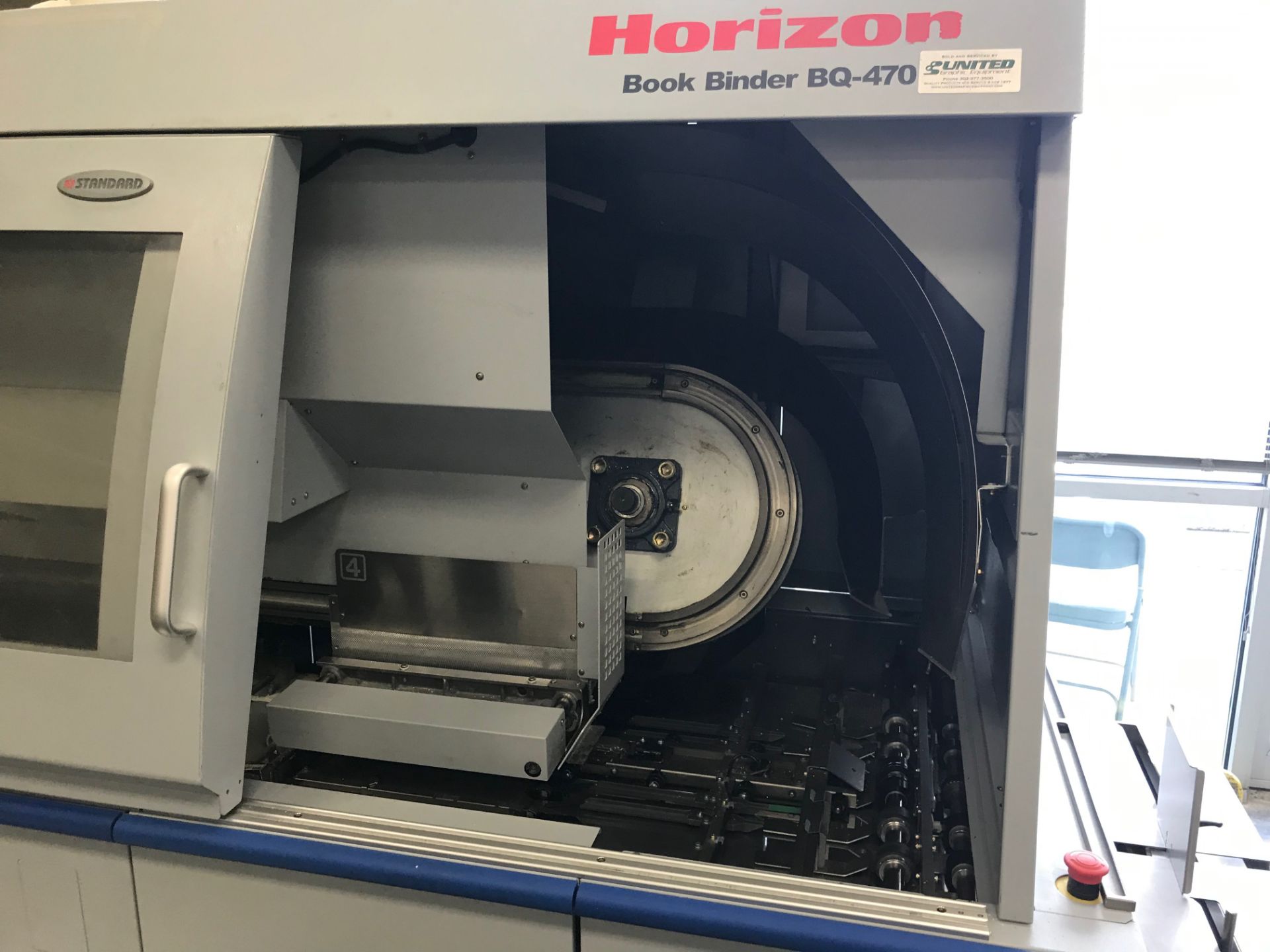 Horizon Book Binder, Model# BQ-470, Serial# 342006, 220V, 3 Phase, 50/60 Hz, LIC# 2500277 - Image 4 of 10