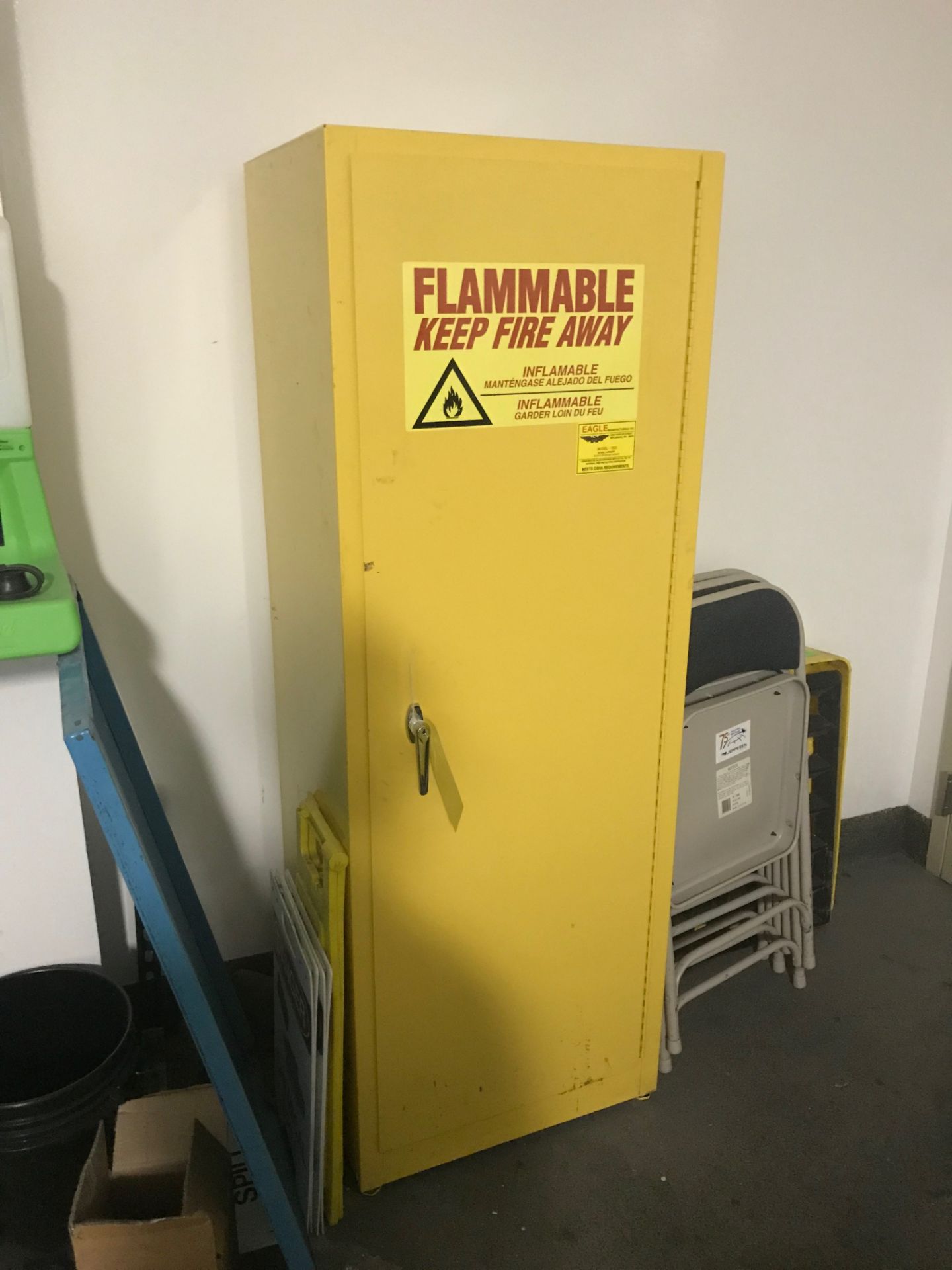 (3) Flammable Safety Cabinets: (2) 43 in tall x 45 in wide x 18 in deep; (1) 66 in tall x 2 ft - Image 2 of 4