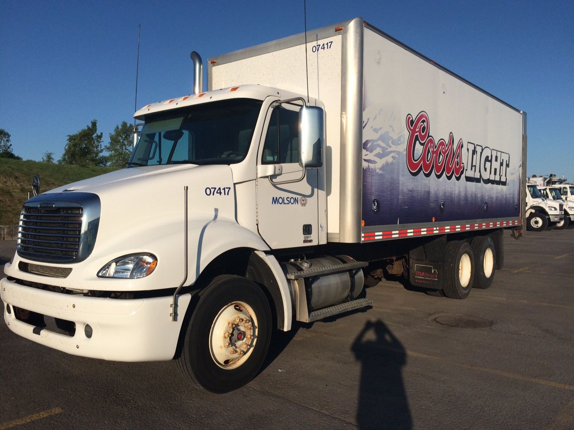 2007 Freight Truck, Model CL112, Straight Body 24ft with Rail, Lift Gate 6600lb cap.