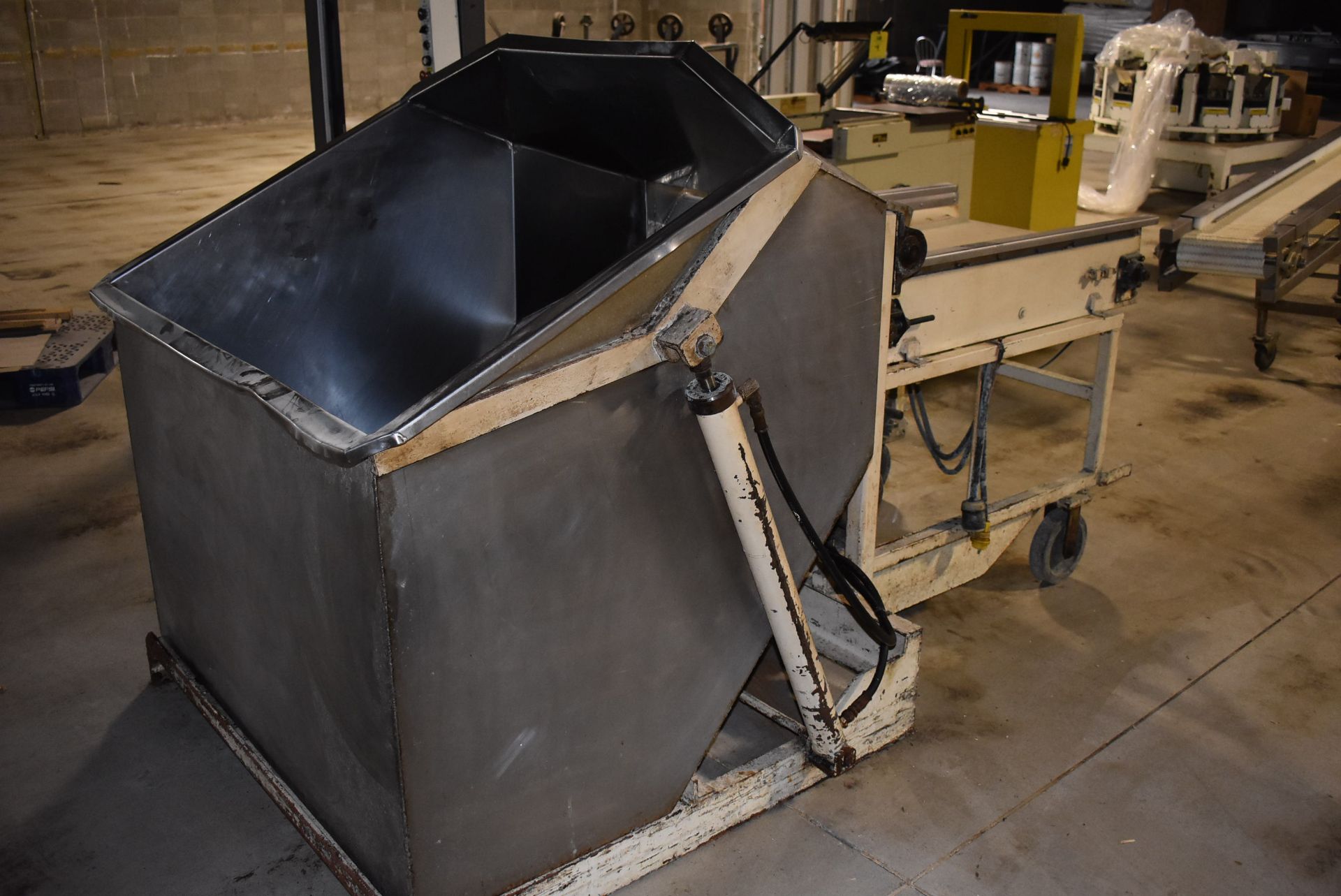 Lift Vat Dumper, Stainless Steel Dump Bucket, 54" x 22" x 32", Includes 24" Wide x 36" Length - Image 3 of 3