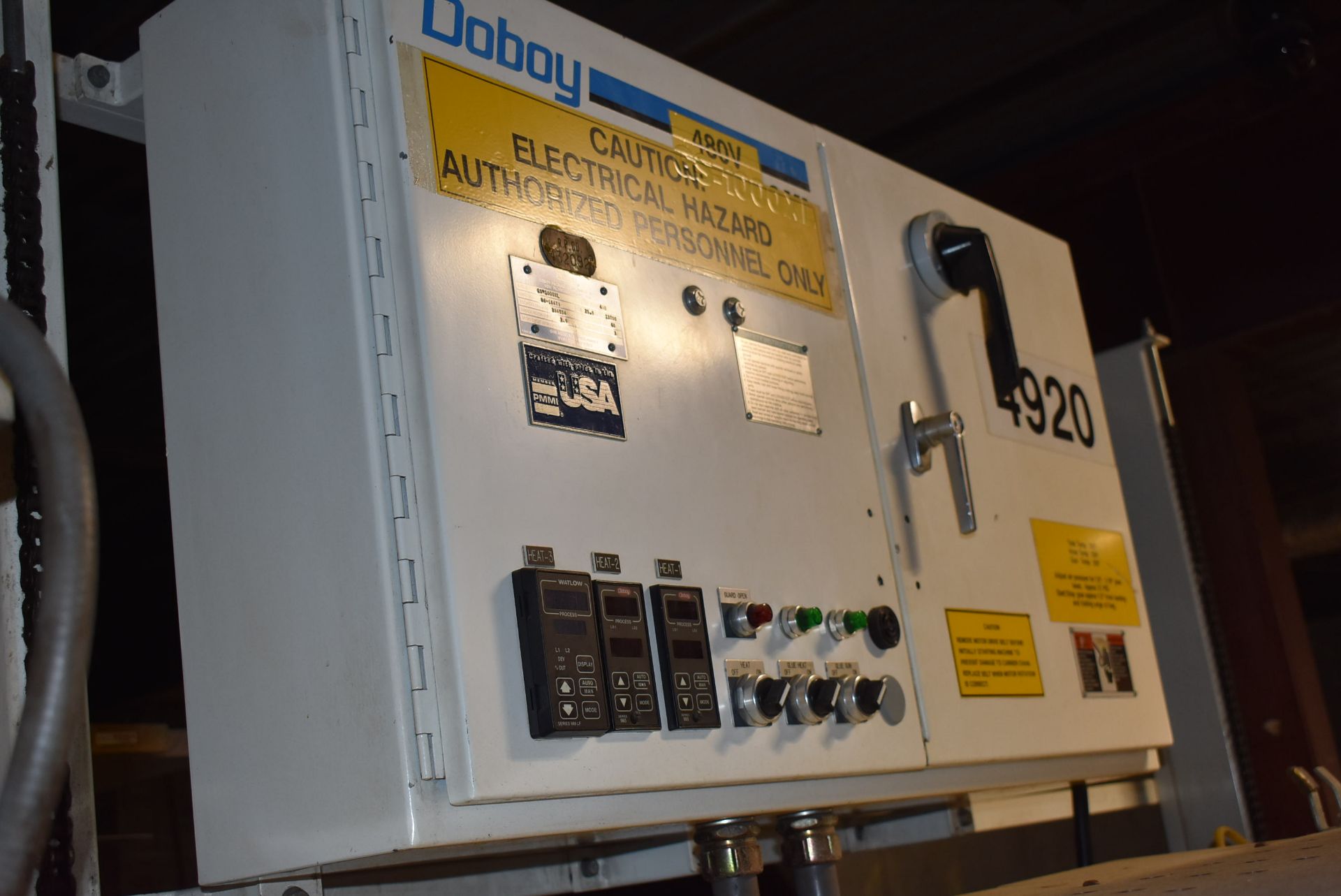 Doboy Model #GS-1000XL Packaging Machine, SN 96-18479, Includes Nordsen Gluer