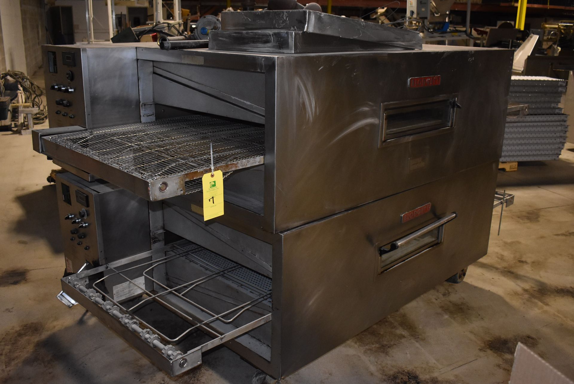 Blodgett Model #MG3270 Double Stack Pizza Oven, Natural Gas, 208/320 Volt, Includes SS Hood 84" x