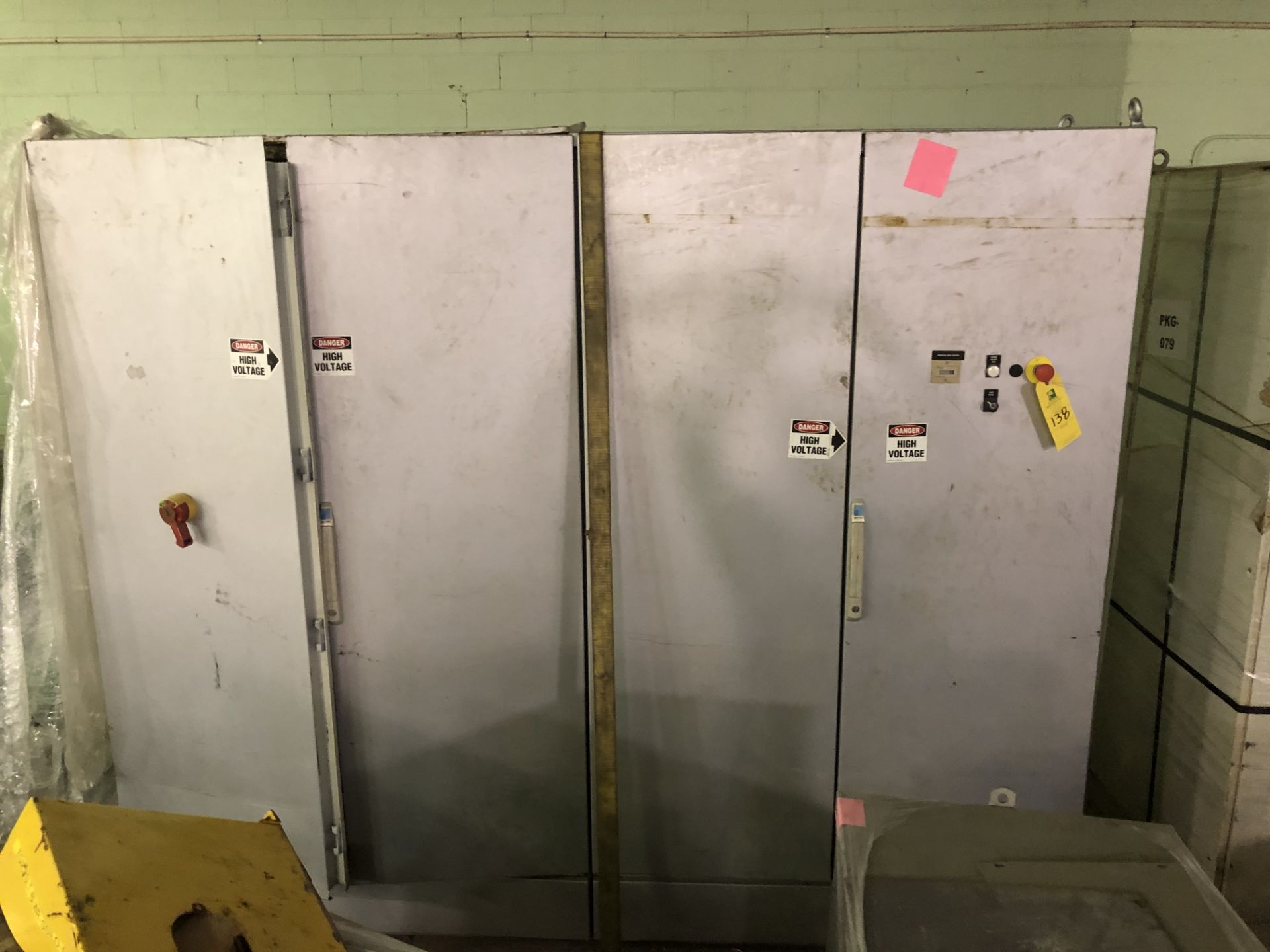 Electric - (2) 2-Door Electric Control Boxes, 48" x 18" x 72" Ht., RIGGING FEE - $75