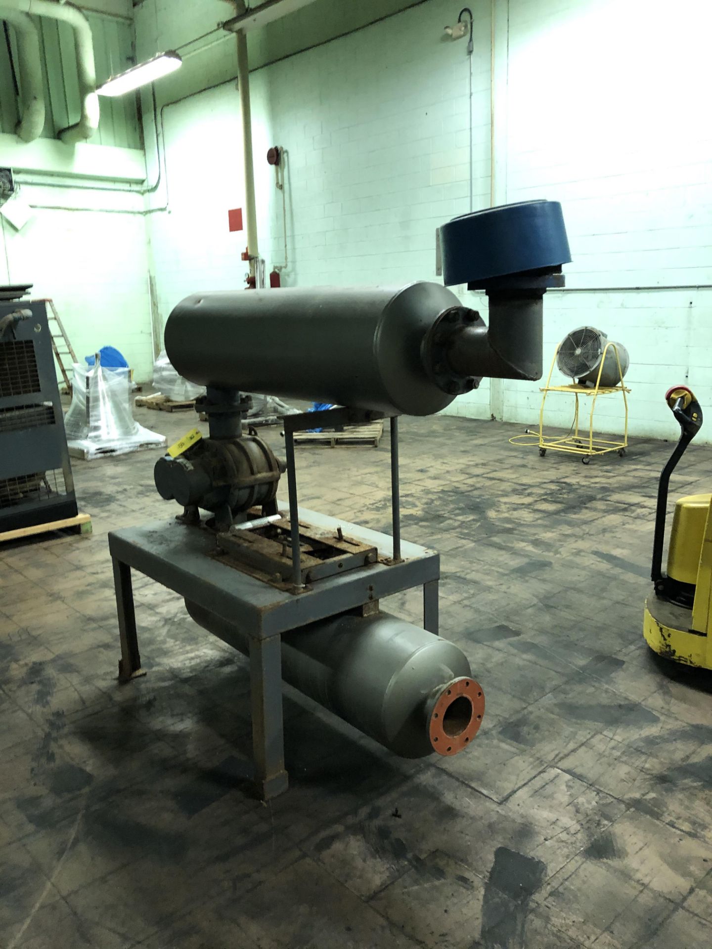 Tuthill Corp. Model #6008-21L2 Vacuum Pump, Tanks, Stand, Note - No Motor, RIGGING FEE - $150