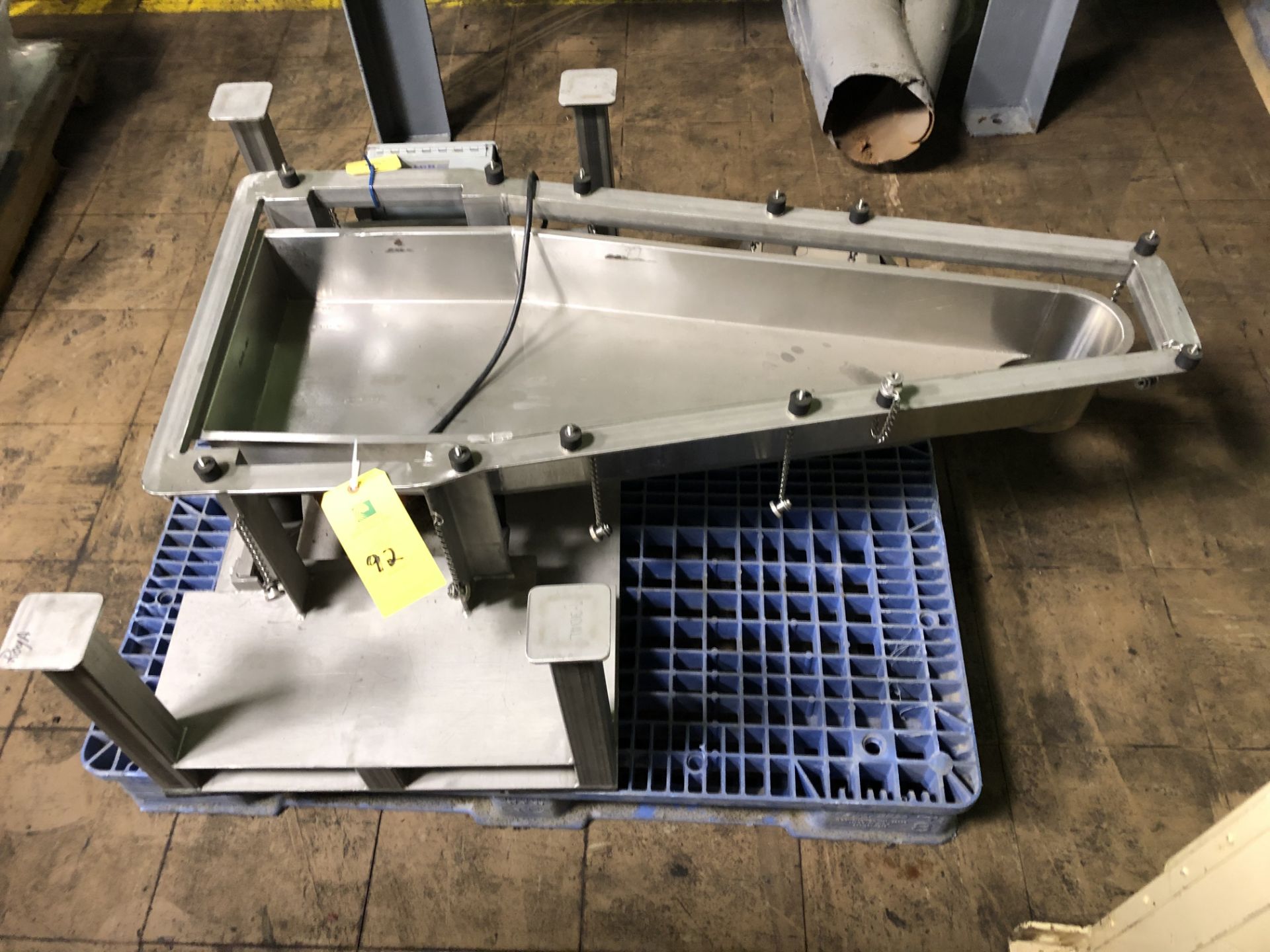 LGH Stainless Steel Vibratory Feed Tray, 48" Length, RIGGING FEE - $50