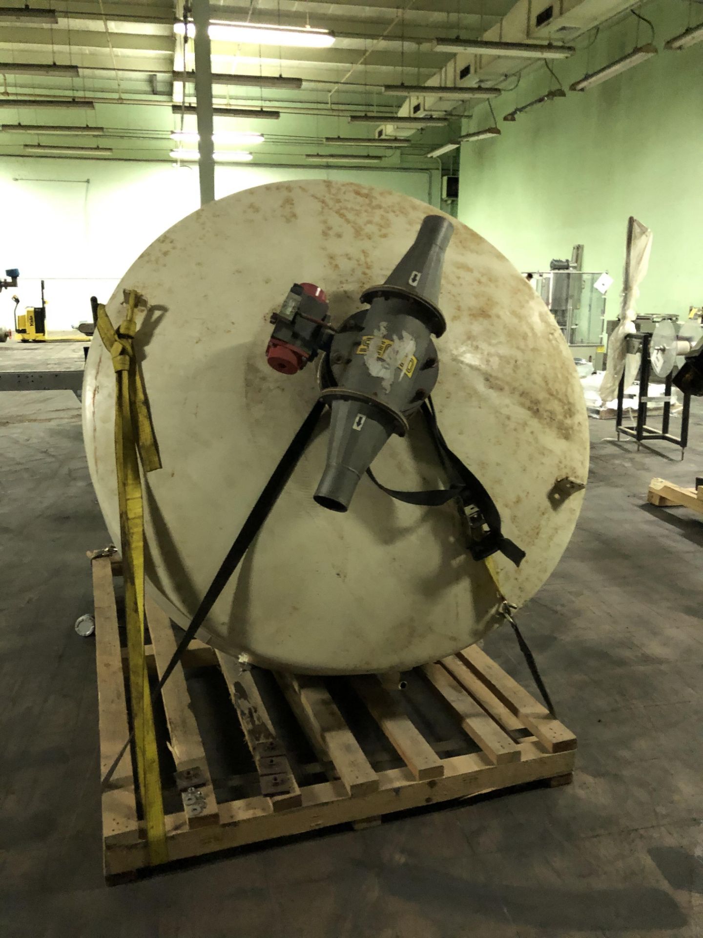 Steel Hopper, 72" Diameter x 80" Top - Bottom of Cone, Includes Numatic A. R. Valve, RIGGING FEE - $ - Image 2 of 2