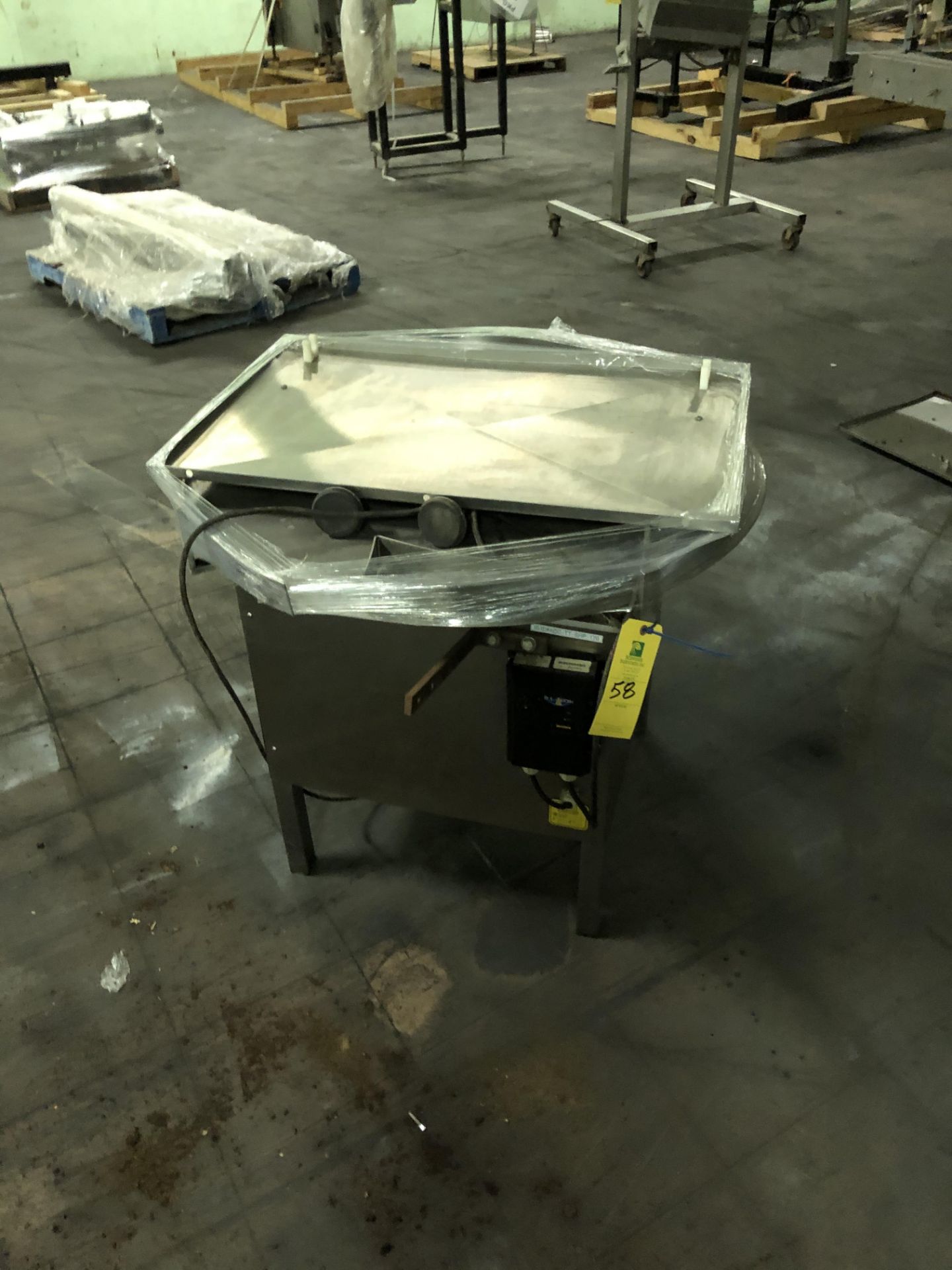 D.L. Tech Stainless Steel Rotating 36" Diameter Accumulation Table, RIGGING FEE - $75 - Image 2 of 2