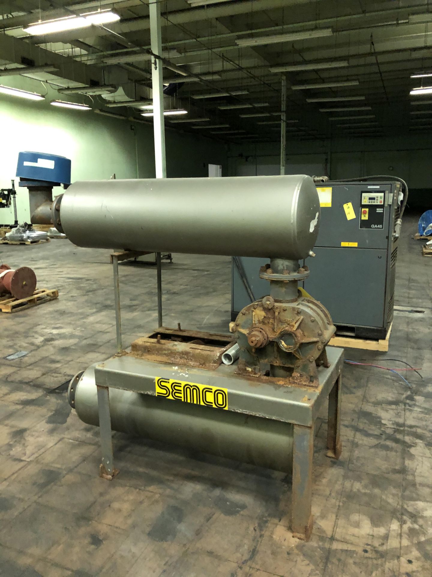 Tuthill Corp. Model #6008-21L2 Vacuum Pump, Tanks, Stand, Note - No Motor, RIGGING FEE - $150 - Image 2 of 2