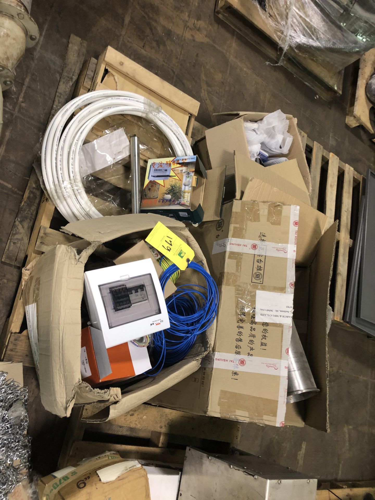 Plant Support - (8) Pallets/24 Electrical Components, Controllers, Chain, Tubing - Assorted Plant - Image 2 of 3