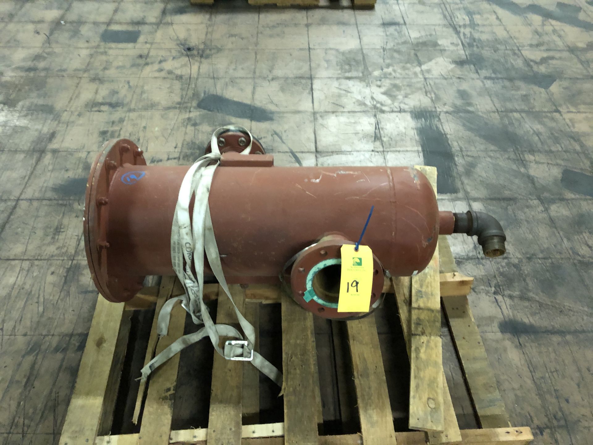 Heavy Tank W/Flanges, 12" Diameter x 36" Top - Bottom, RIGGING FEE - $50