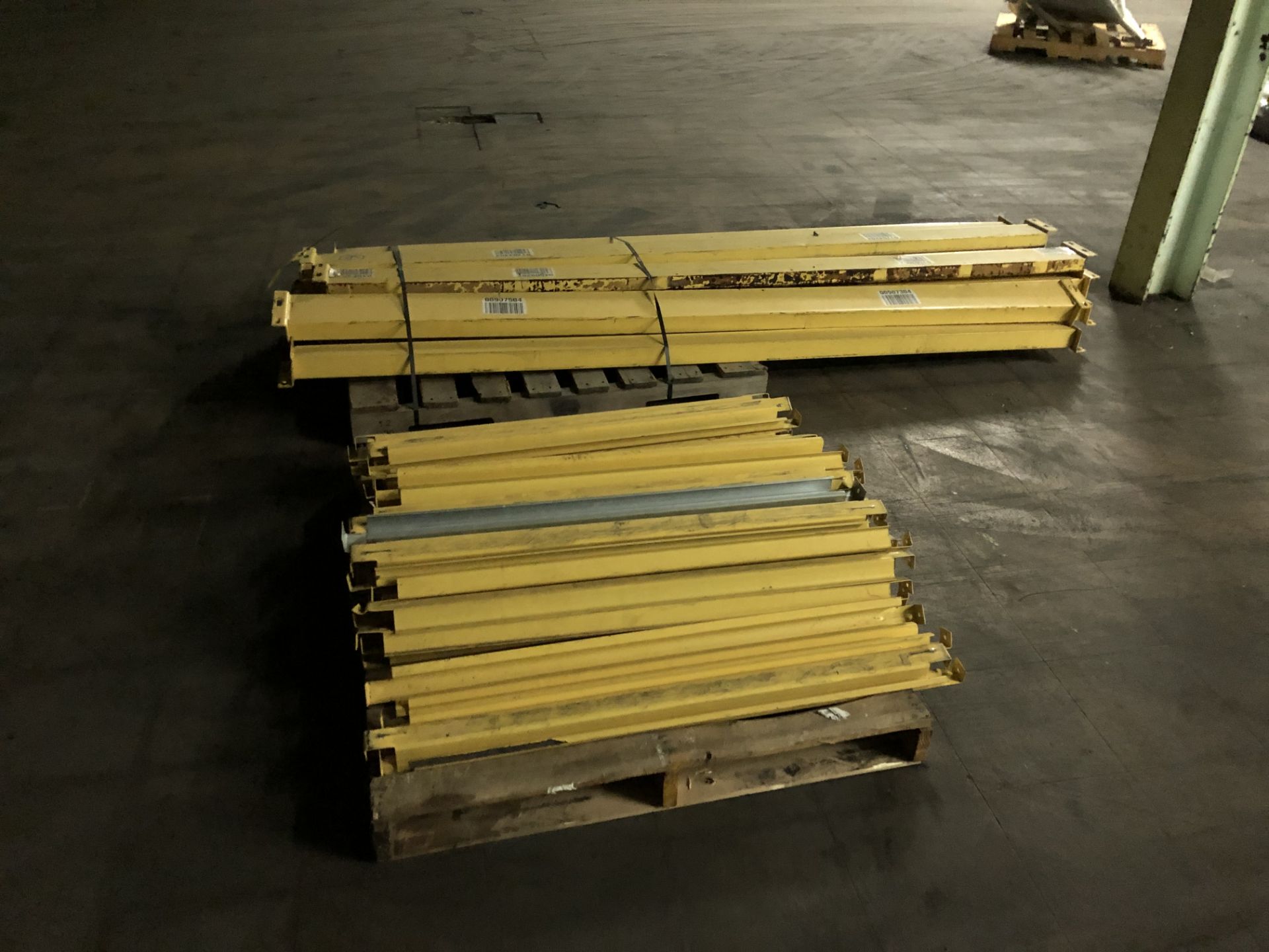 Pallet Rack Components Consisting of (13) 8' Length Beams, Assorted 42" Supports, (5) 20' Uprights - Image 2 of 2