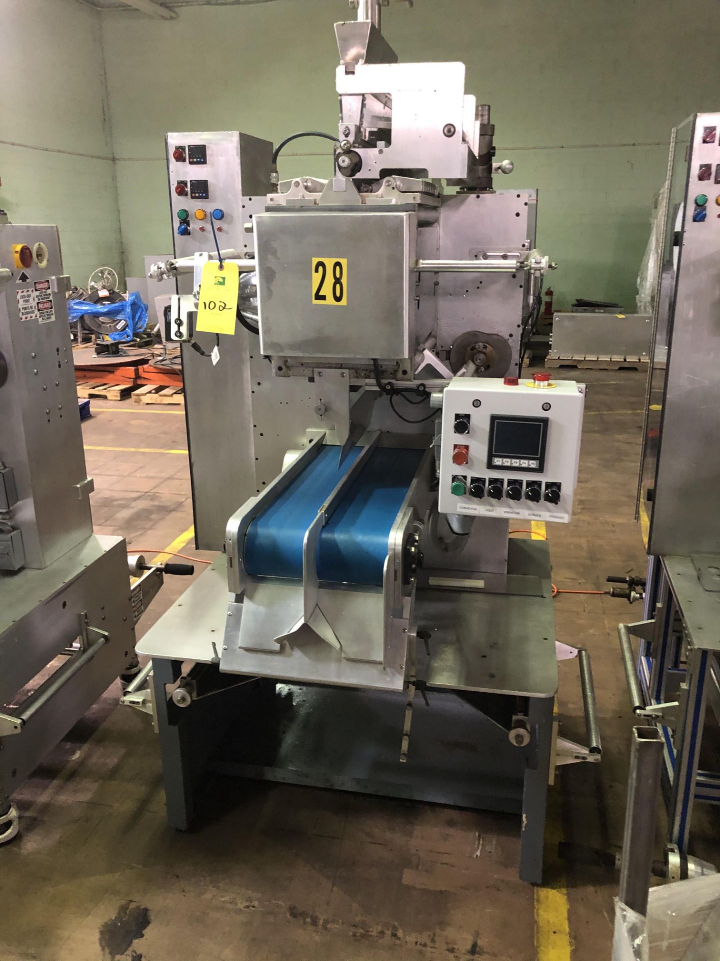 Komack Sachet Packaging Machine. Speed of approx 800 per minute, RIGGING FEE - $200