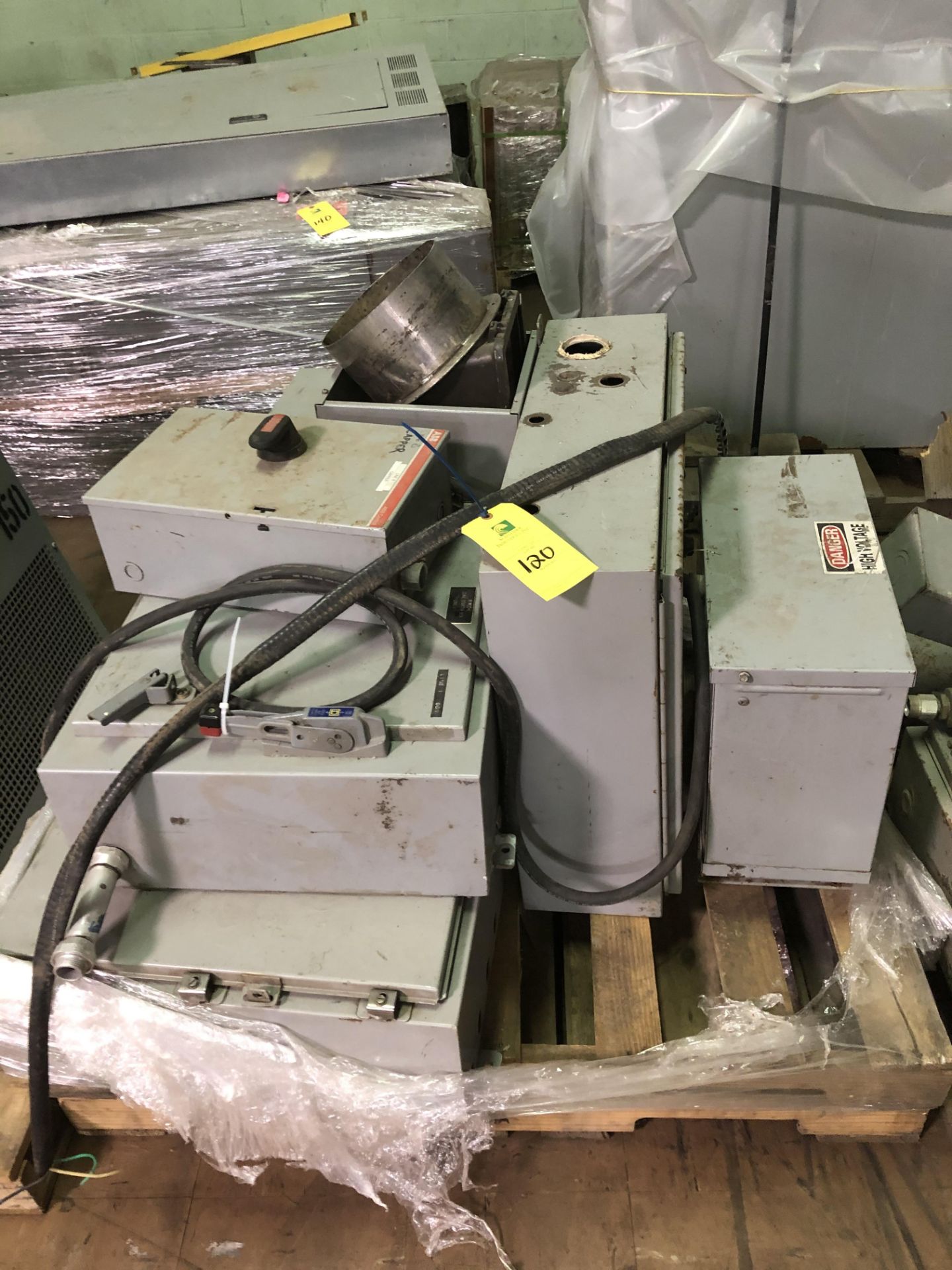 Acme 14 KVA Transformer, Assorted Electric Panel Boxes, RIGGING FEE - $50 - Image 2 of 3