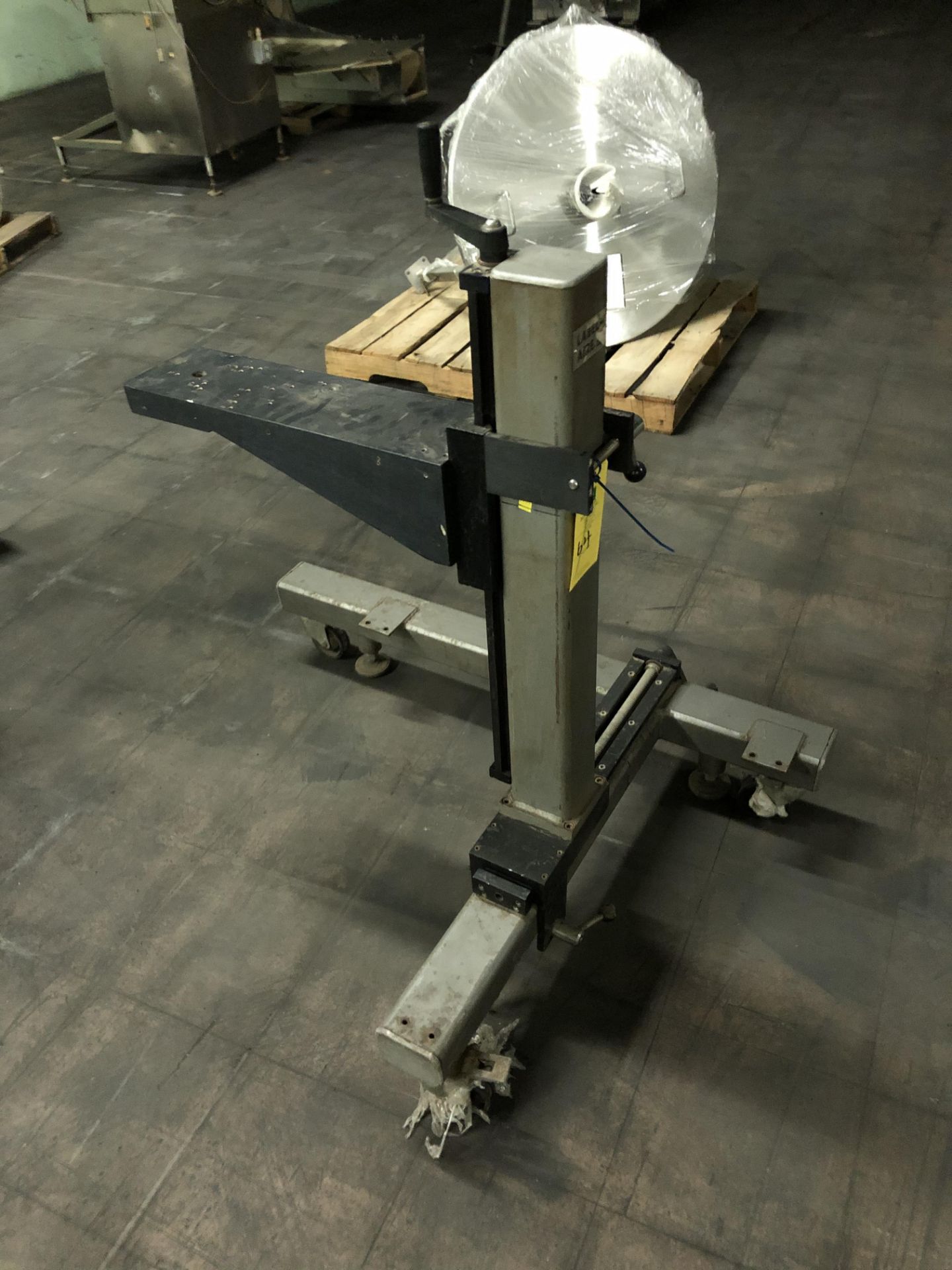 Label Aire Adjustable Stand Mounted on Casters, RIGGING FEE - $50 - Image 2 of 2