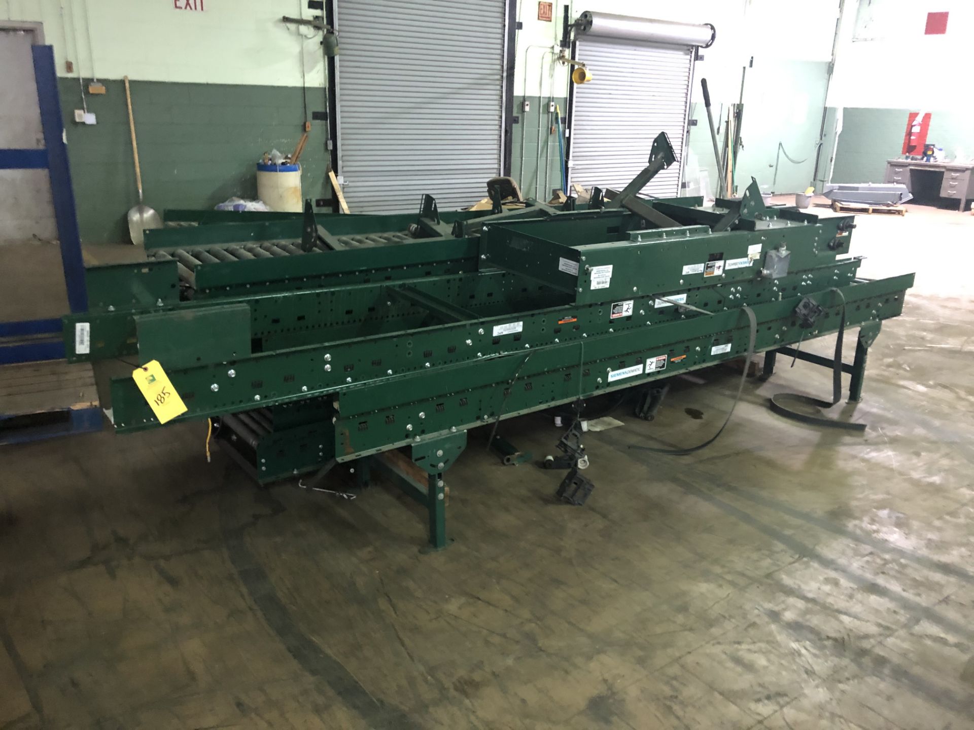 Siemens Dematic Motorized Roller Conveyor, Approximate (7) 10' Sections, RIGGING FEE - $800