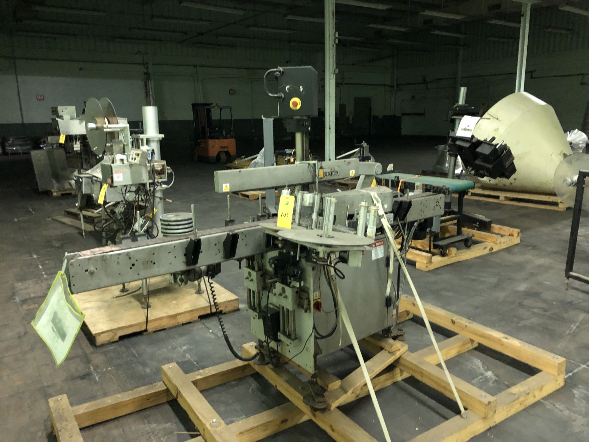 Harland Sirius Wrap-Around Label Machine, RIGGING FEE - $175