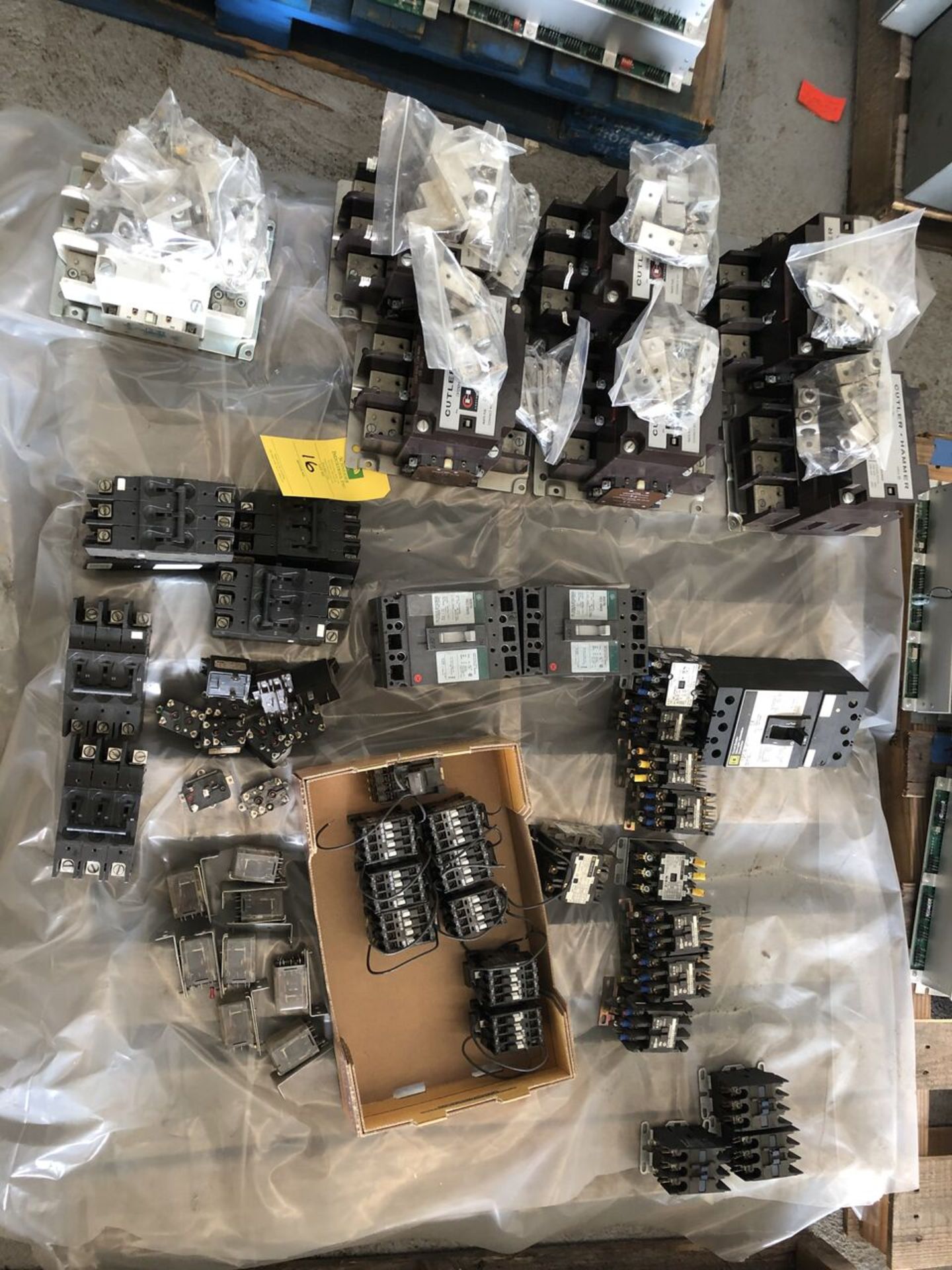 Pallet of Assorted Sized Breakers