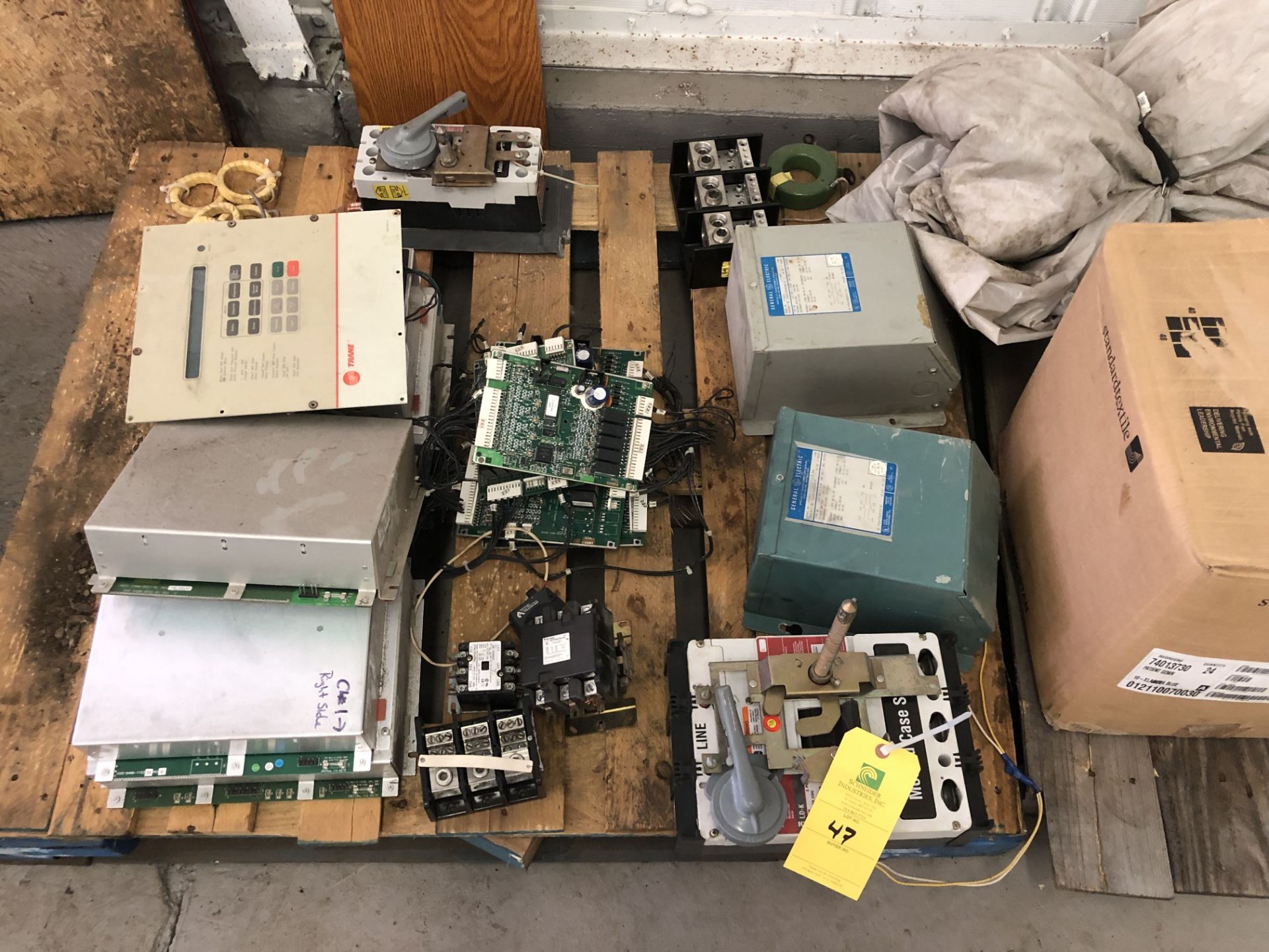 Pallet of Switchboards & GE Speciality Transformers