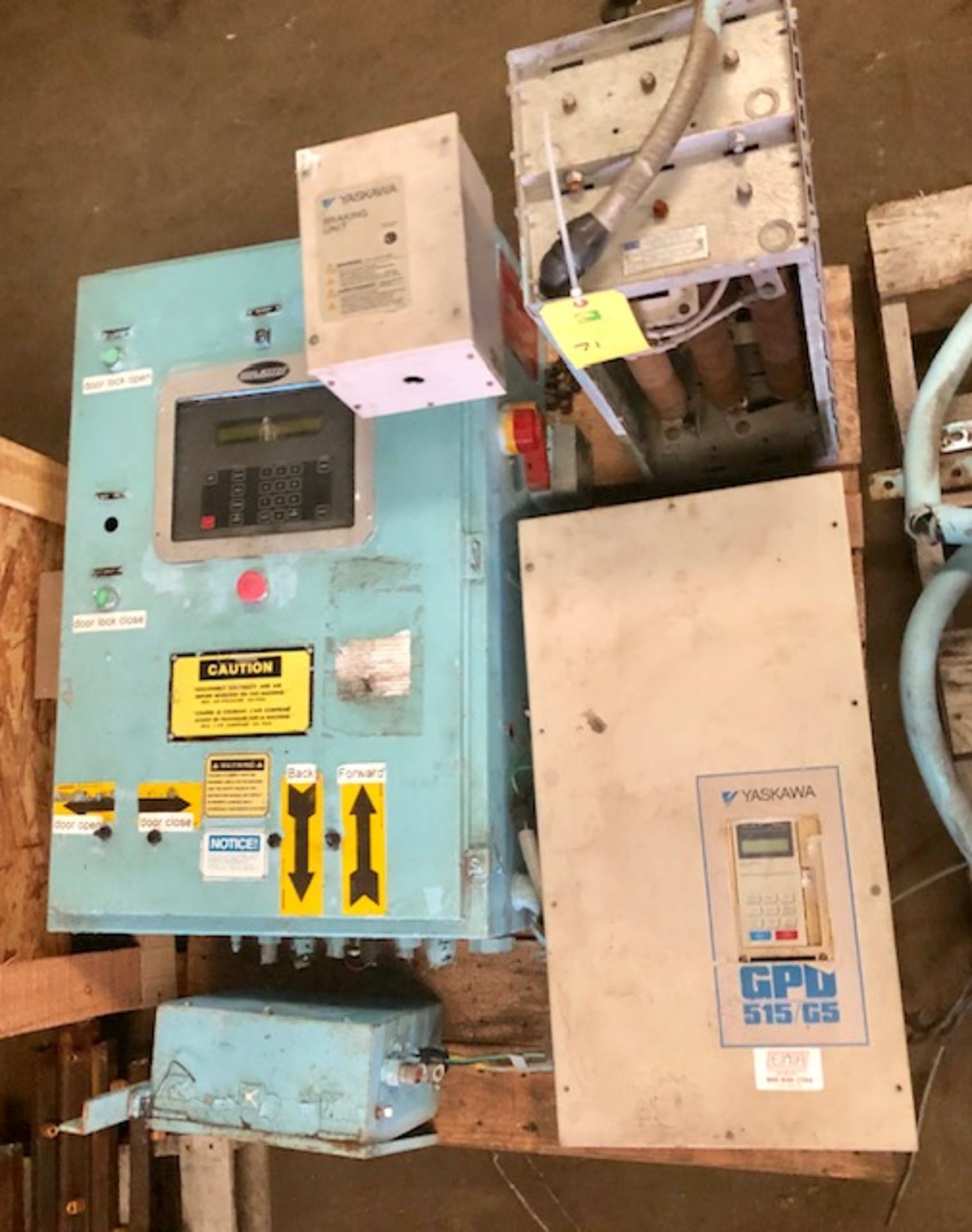 Pallet of Braun Electrical Panel & Yaskawa GPD 515/G5