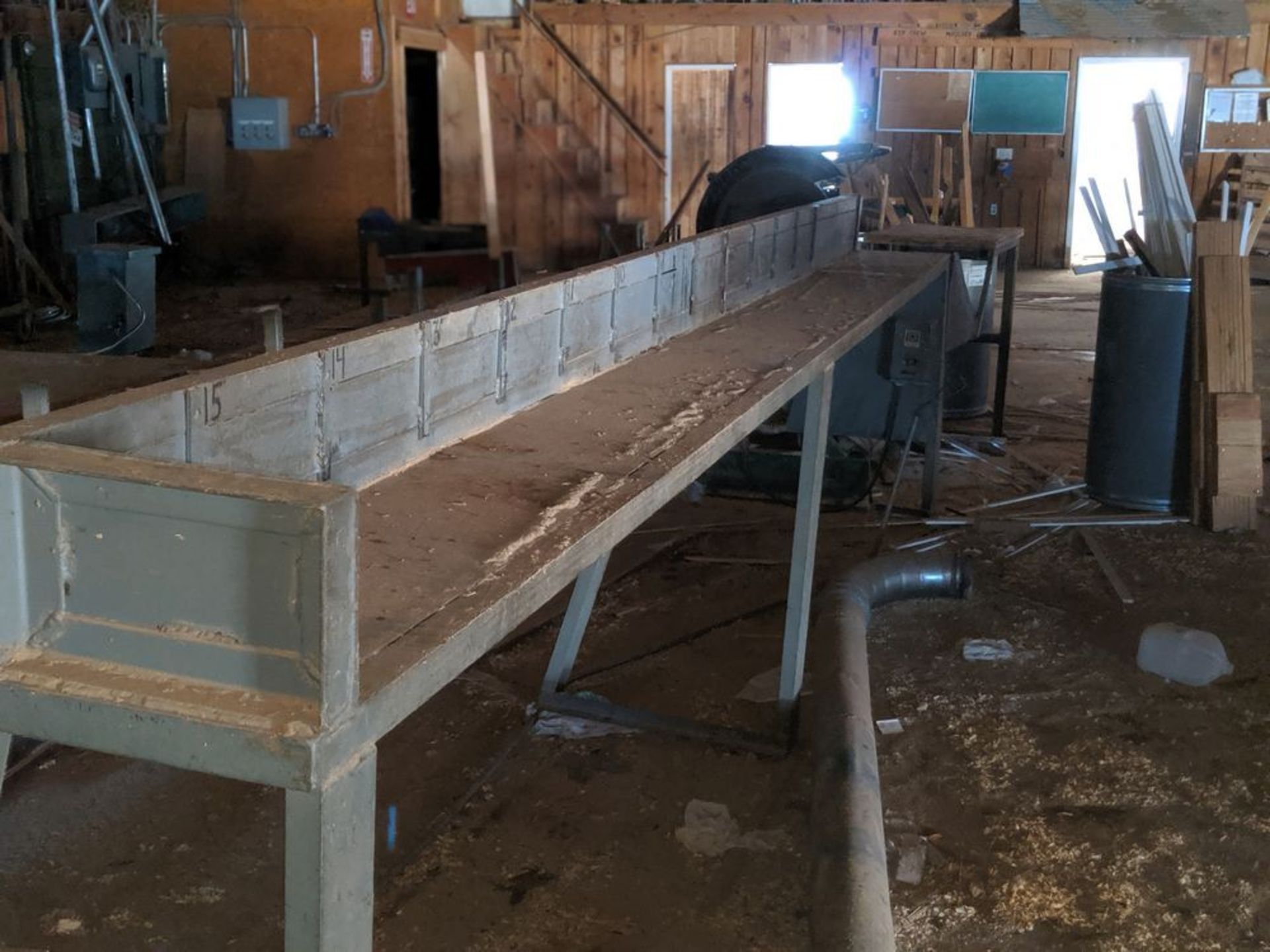 2- Cut off saws with 16' table with measuring stops at 1' increments All items sold subject to - Image 3 of 6