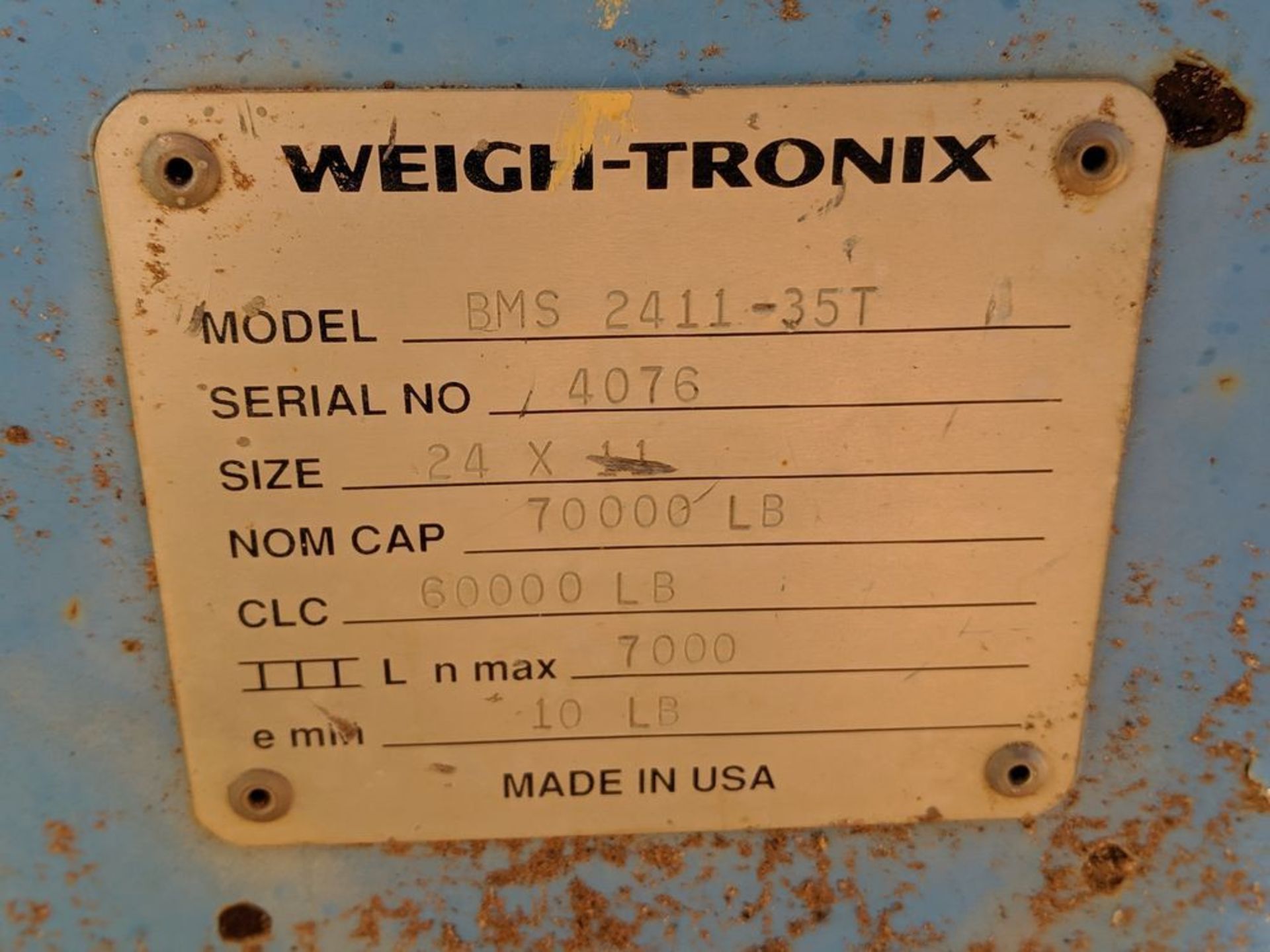 Weigh Tronix Truck Scale All items sold subject to seller confirmation within 24 hrs of auction - Image 4 of 4